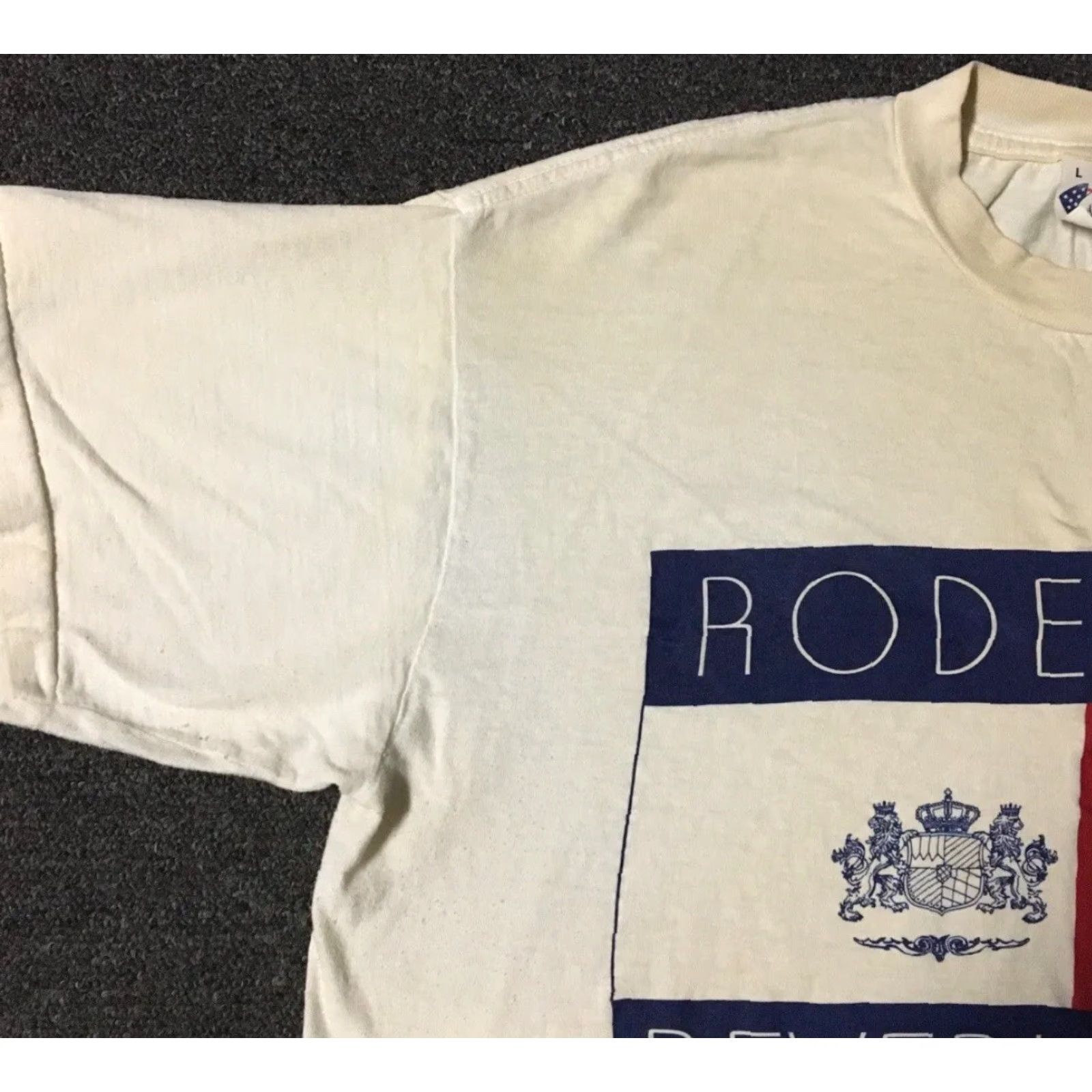 Vintage VINTAGE Beverly Hills 90210 Tommy Flag Shirt M L Boxy Grunge Surf White Sun Short Sleeve Mens T-Shirt Size US M / EU 48-50 / 2 - 6 Thumbnail