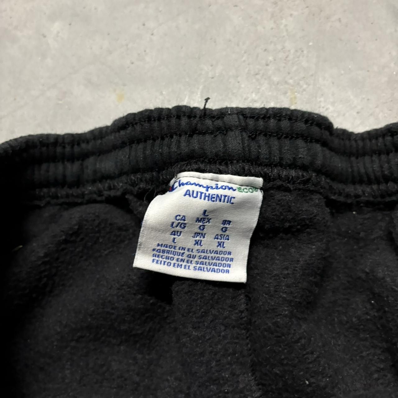 Japanese Brand × Vintage Crazy Vintage Y2K/2000s Black Skater Heavyweight Essential Sweatpants! Size US 32 / EU 48 - 7 Thumbnail