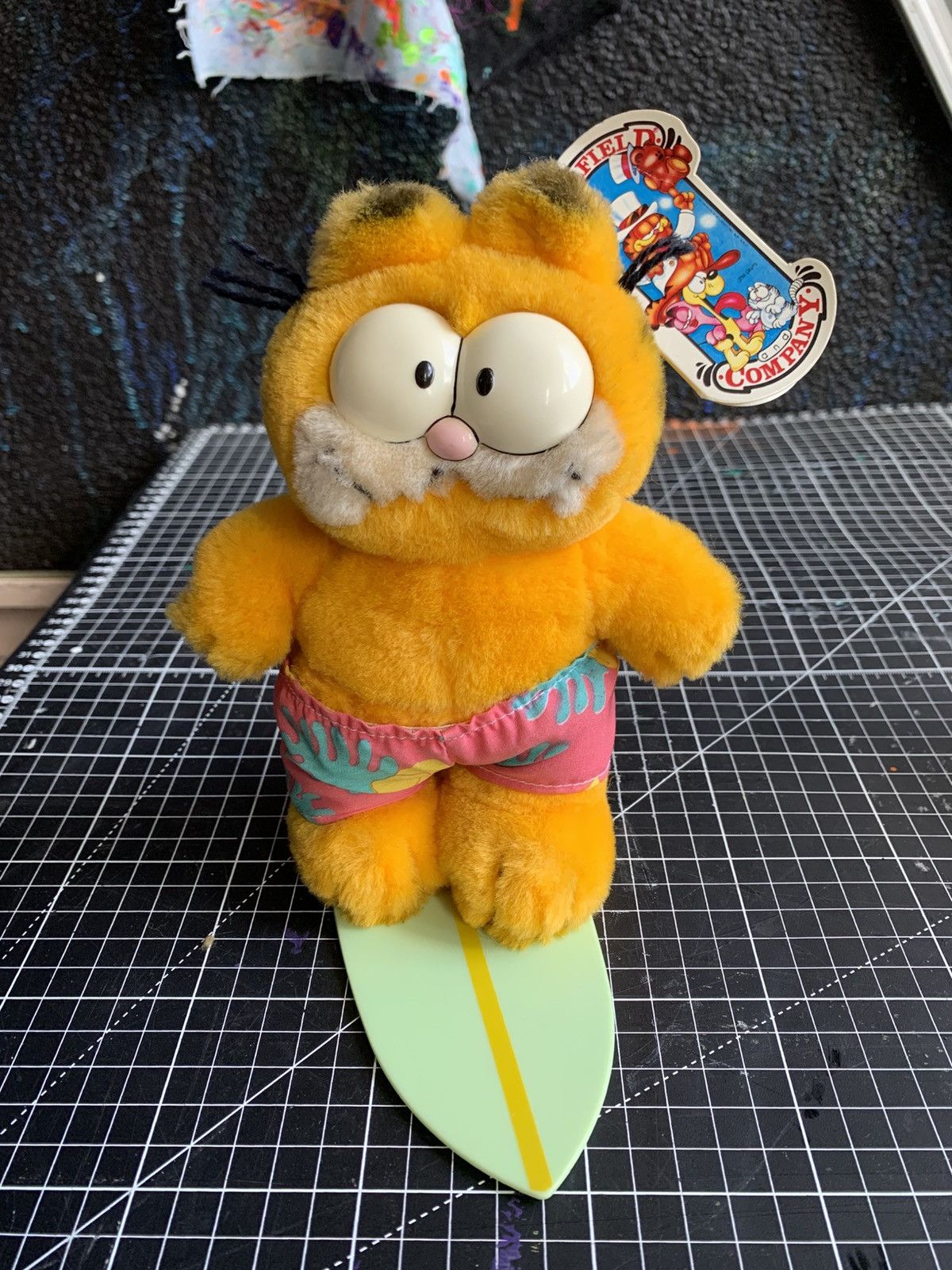 Vintage RARE Vintage 80s Garfield "Wave Rider" Plush – Dakin Korea Size ONE SIZE - 1 Thumbnail