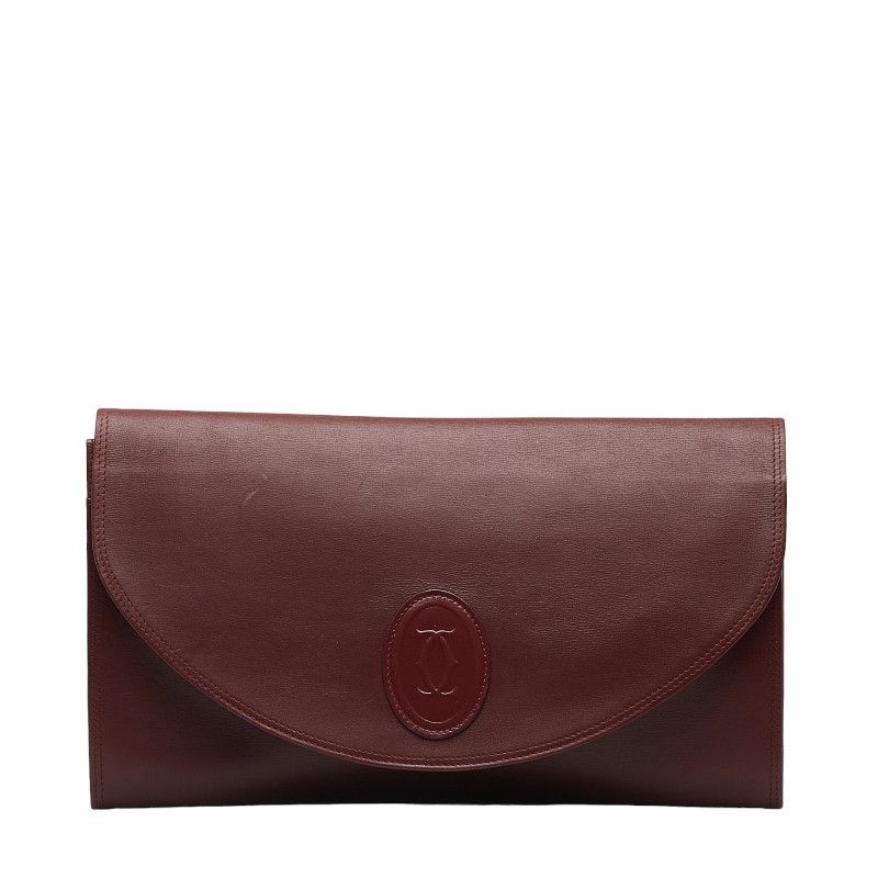 Cartier Cartier Must Line Leather Clutch Bag Leather Clutch Bag in Very Good Condition
