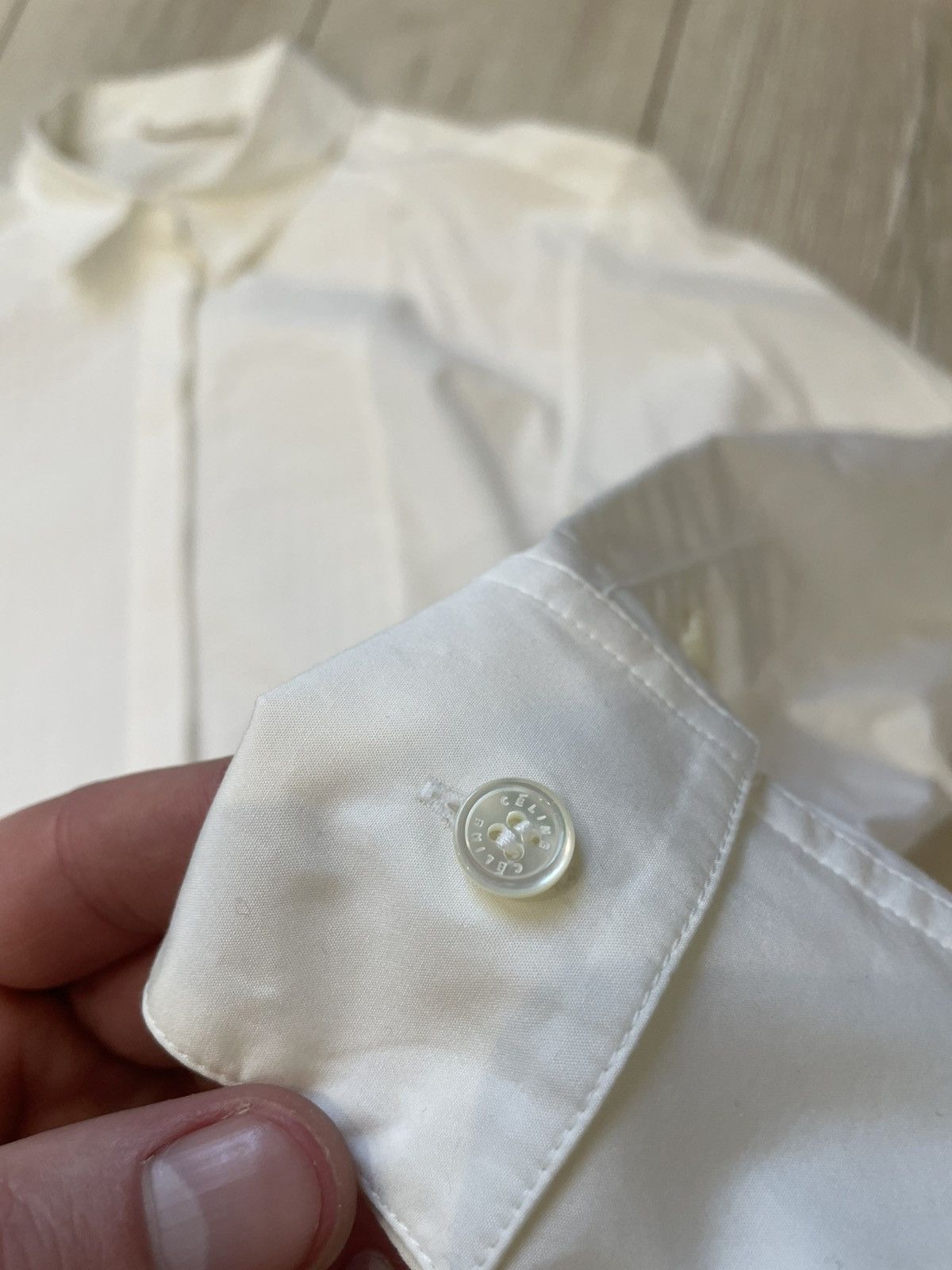 Celine Celine white shirt Size M / US 6-8 / IT 42-44 - 10 Thumbnail