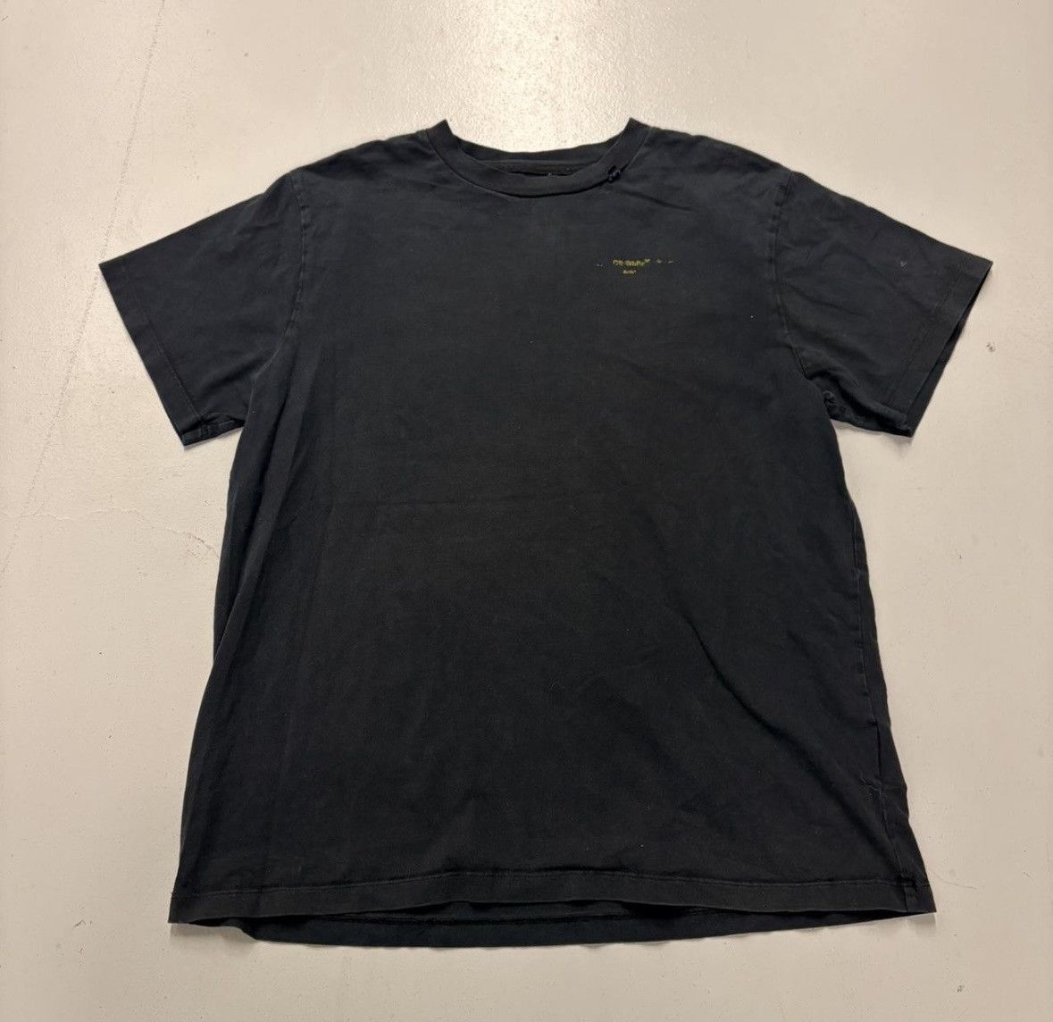 Off-White Vintage Off-White c/o Virgil Abloh Black/Yellow Brushstroke Size US XXS / EU 40 - 2 Thumbnail