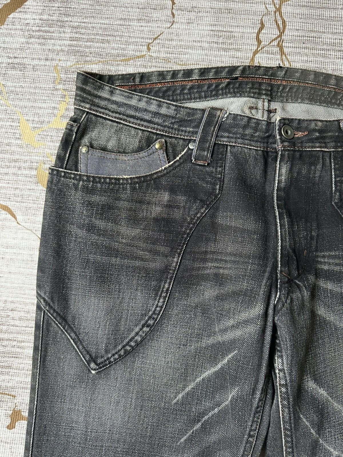 Japanese Brand FLARE Nicole Club For Men NCFM Claw Marks Design Denim Size US 34 / EU 50 - 11 Thumbnail
