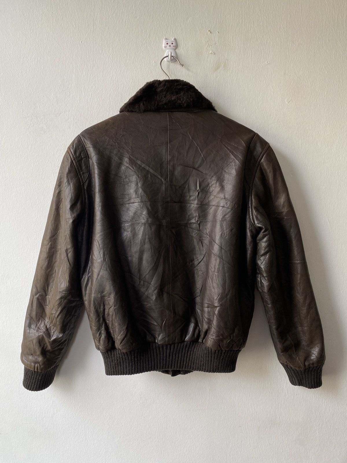 Japanese Brand Vintage 90s Angel Leather Fur Jacket Size US M / EU 48-50 / 2 - 5 Thumbnail