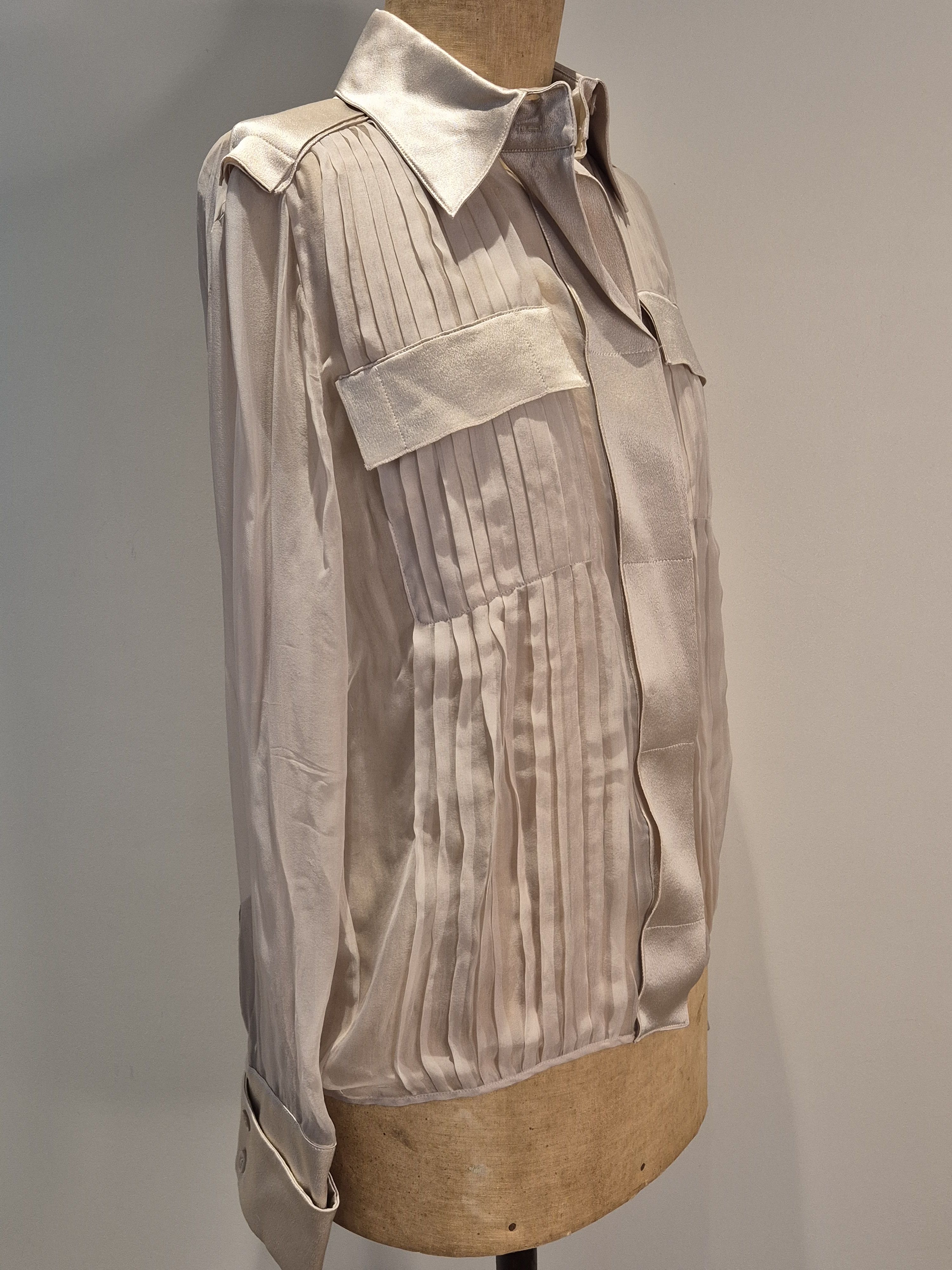 Alberta Ferretti Alberta Ferretti silk chiffon blouse Size S / US 4 / IT 40 - 3 Thumbnail