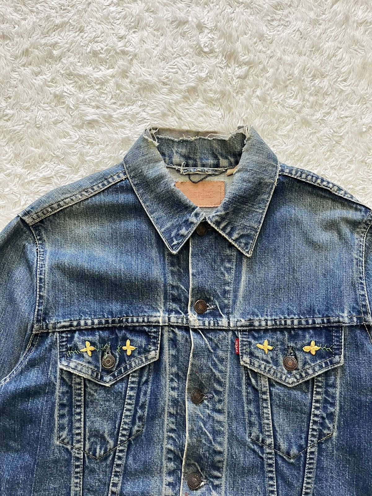 Levi's vintage 1960's levis 70505 trucker denim "TRASH" jacket Size US M / EU 48-50 / 2 - 2 Thumbnail