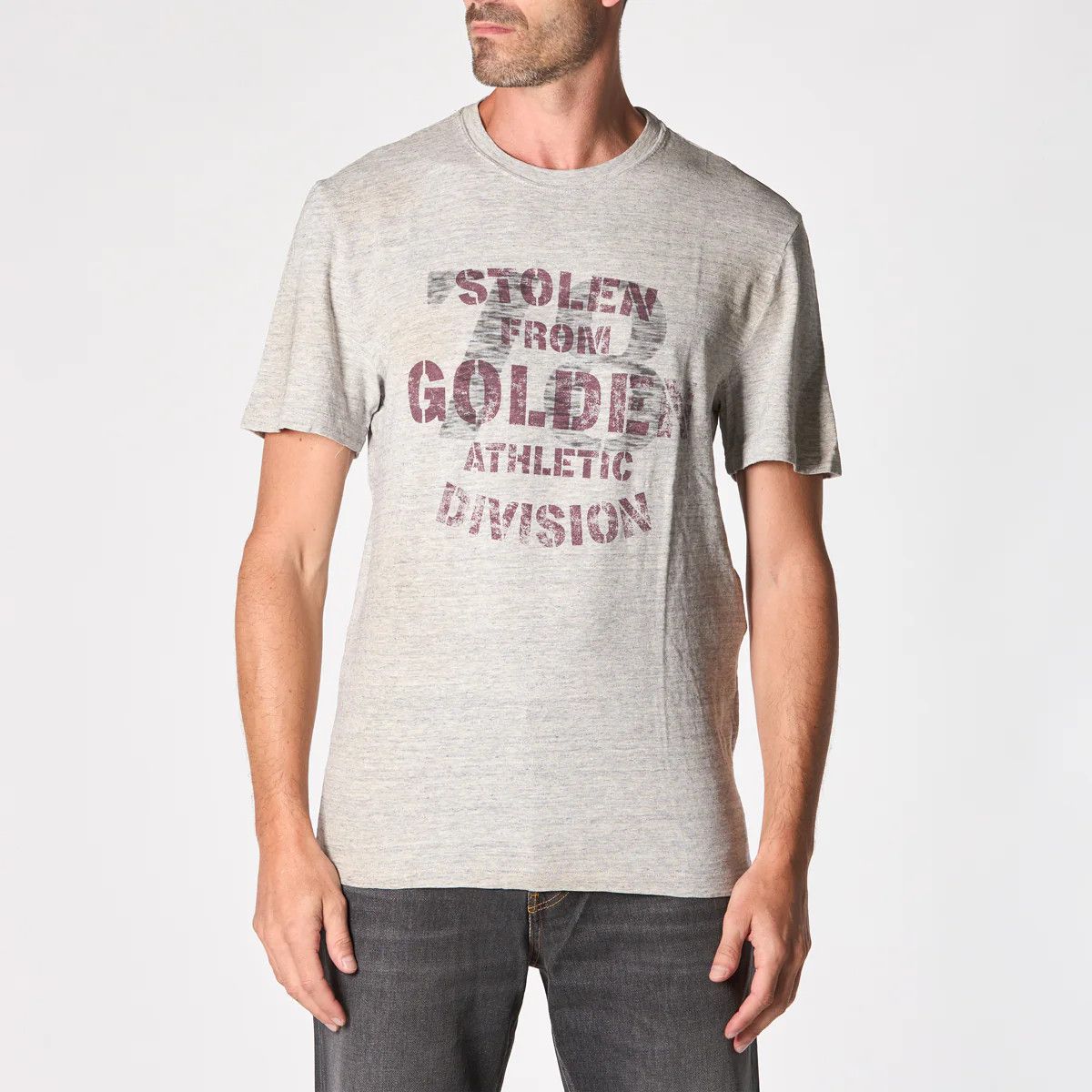 Golden Goose o1s22i1n1224 Vintage Print T-Shirt in Grey Size US L / EU 52-54 / 3 - 3 Thumbnail