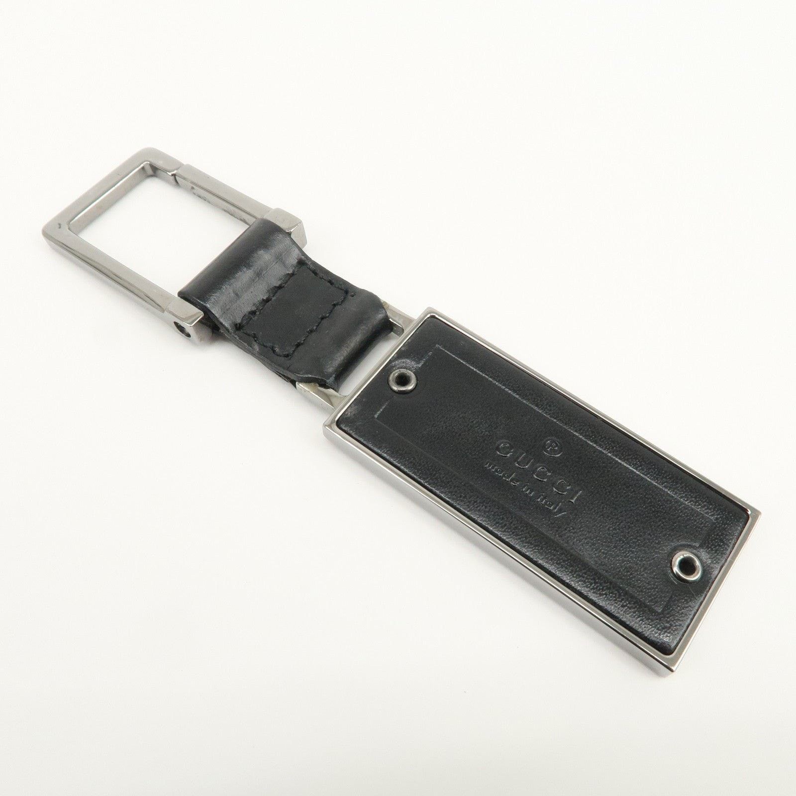 Gucci Gucci Leather Keychain Black Size ONE SIZE - 2 Thumbnail