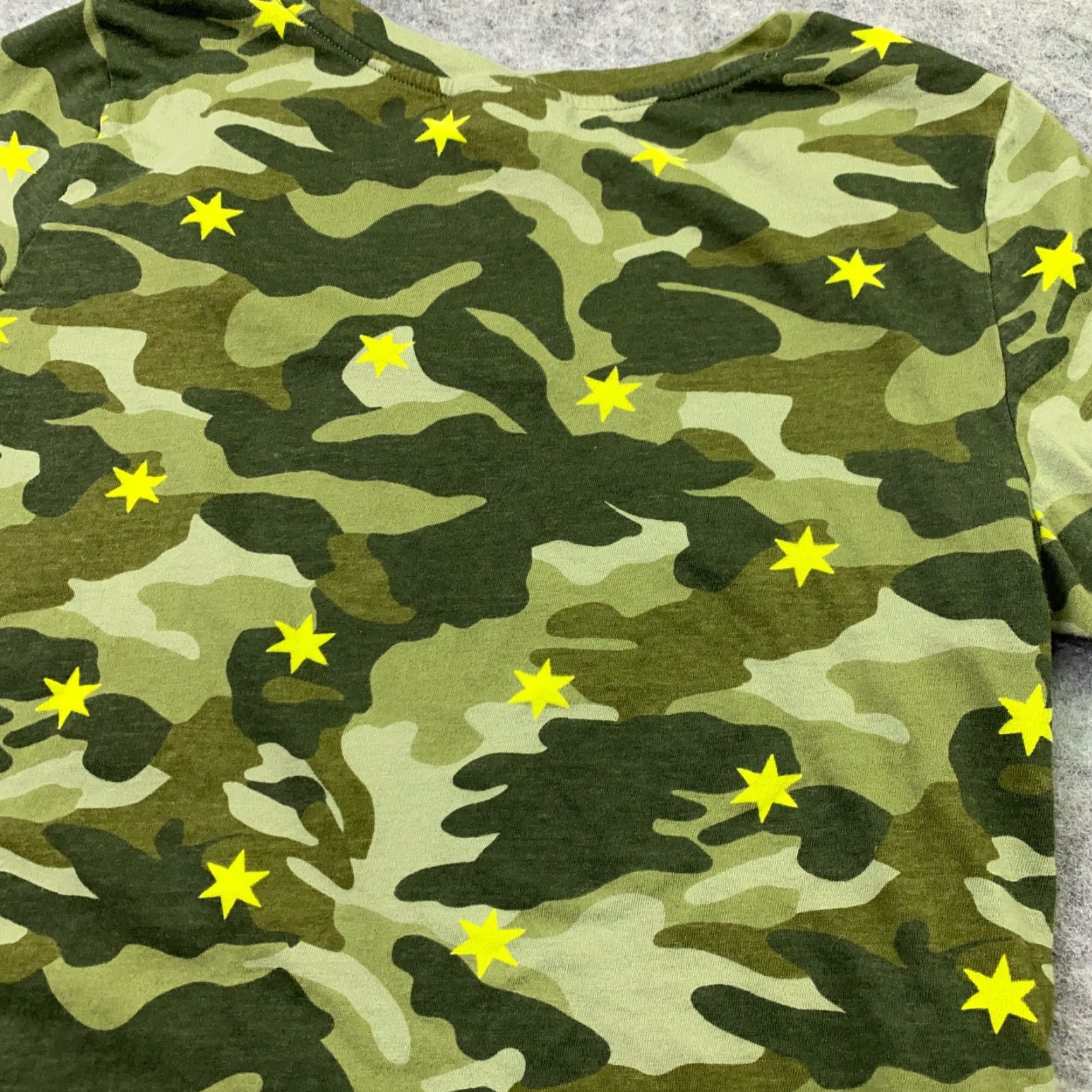 Style & Co STYLE & CO Shirt Womens Medium Green Camo V-Neck Cotton Short Sleeve T-Shirt Ladies Regular Fit Size M / US 6-8 / IT 42-44 - 7 Thumbnail