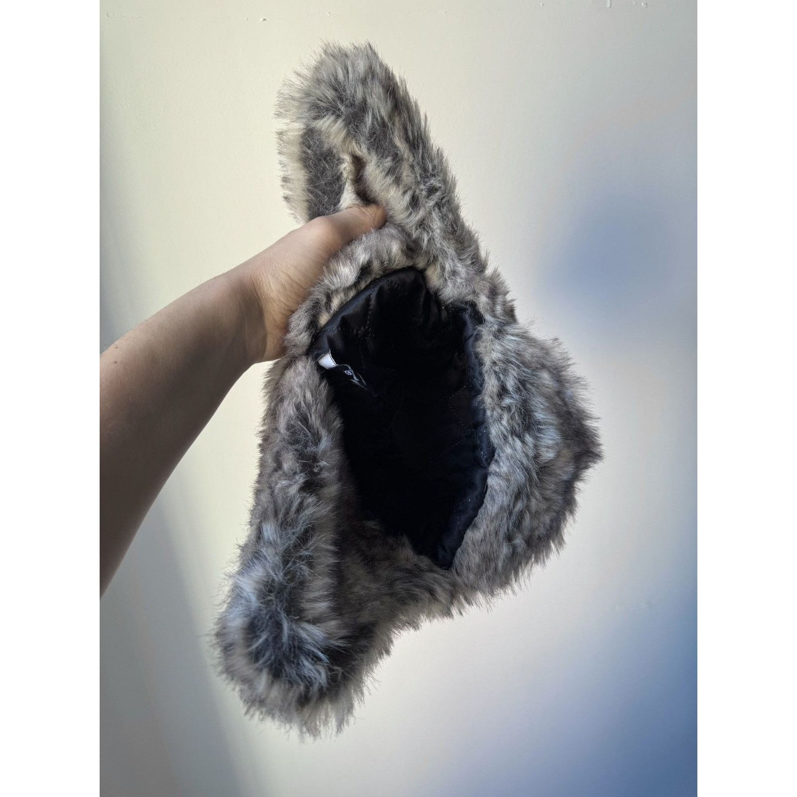 Japanese Brand × Vintage Y2K Faux Fur Ushanka Vintage Fuzzy Warm Trapper Hat Size ONE SIZE - 4 Thumbnail