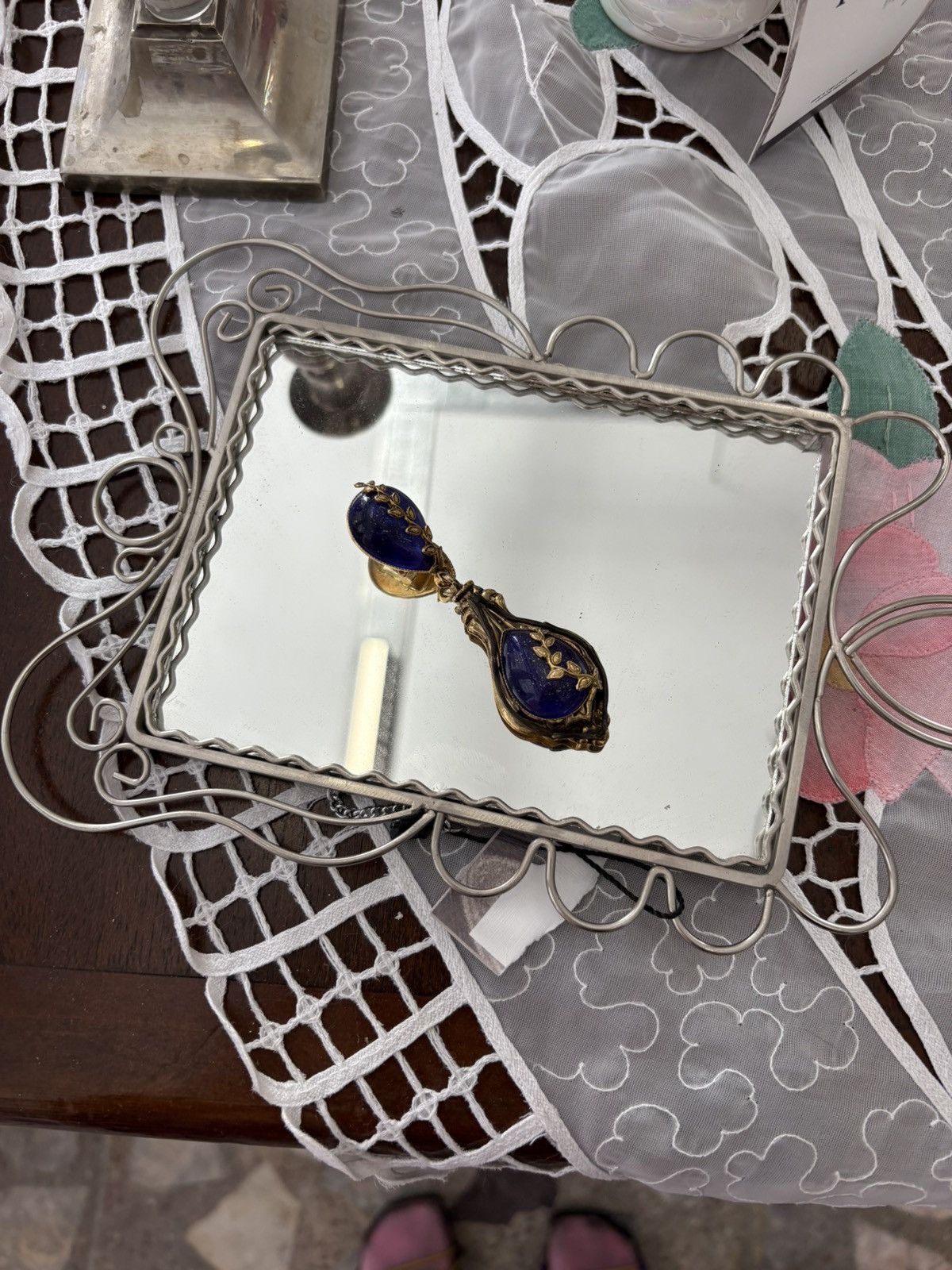 Vintage Designer Tu-Khan Italy drop clip earring Size ONE SIZE - 9 Thumbnail