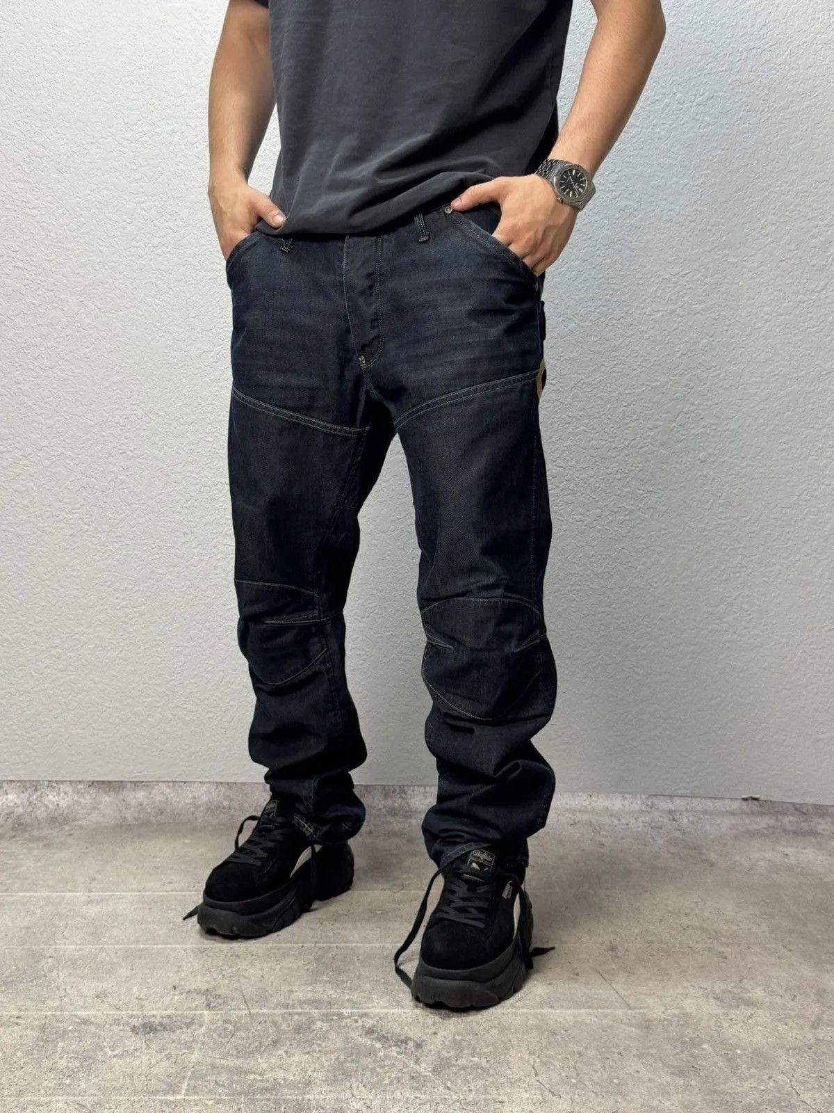 G-Star Vintage G-star Opium Cargo Avantgarde Bontage Baggy Pants Size US 36 / EU 52 - 3 Thumbnail