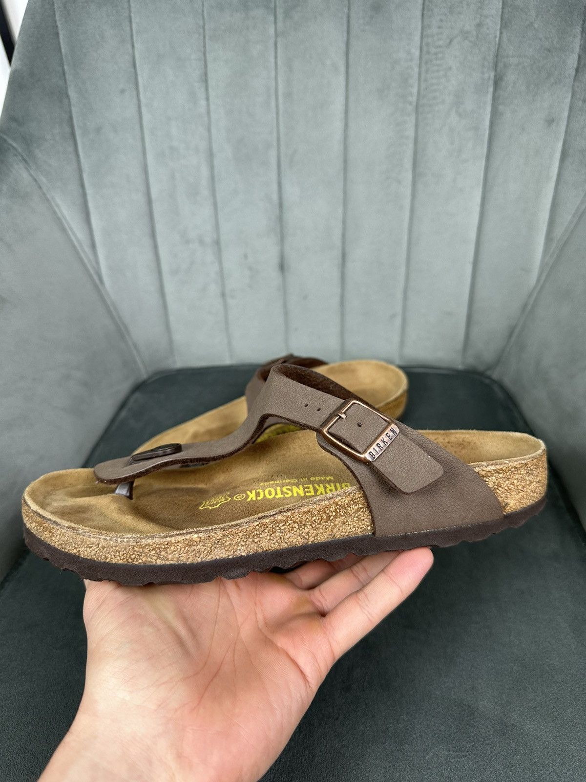 Birkenstock Birkenstock Gizeh Moca Birko-flor Women’s Brown size 38 Size US 8 / IT 38 - 3 Thumbnail
