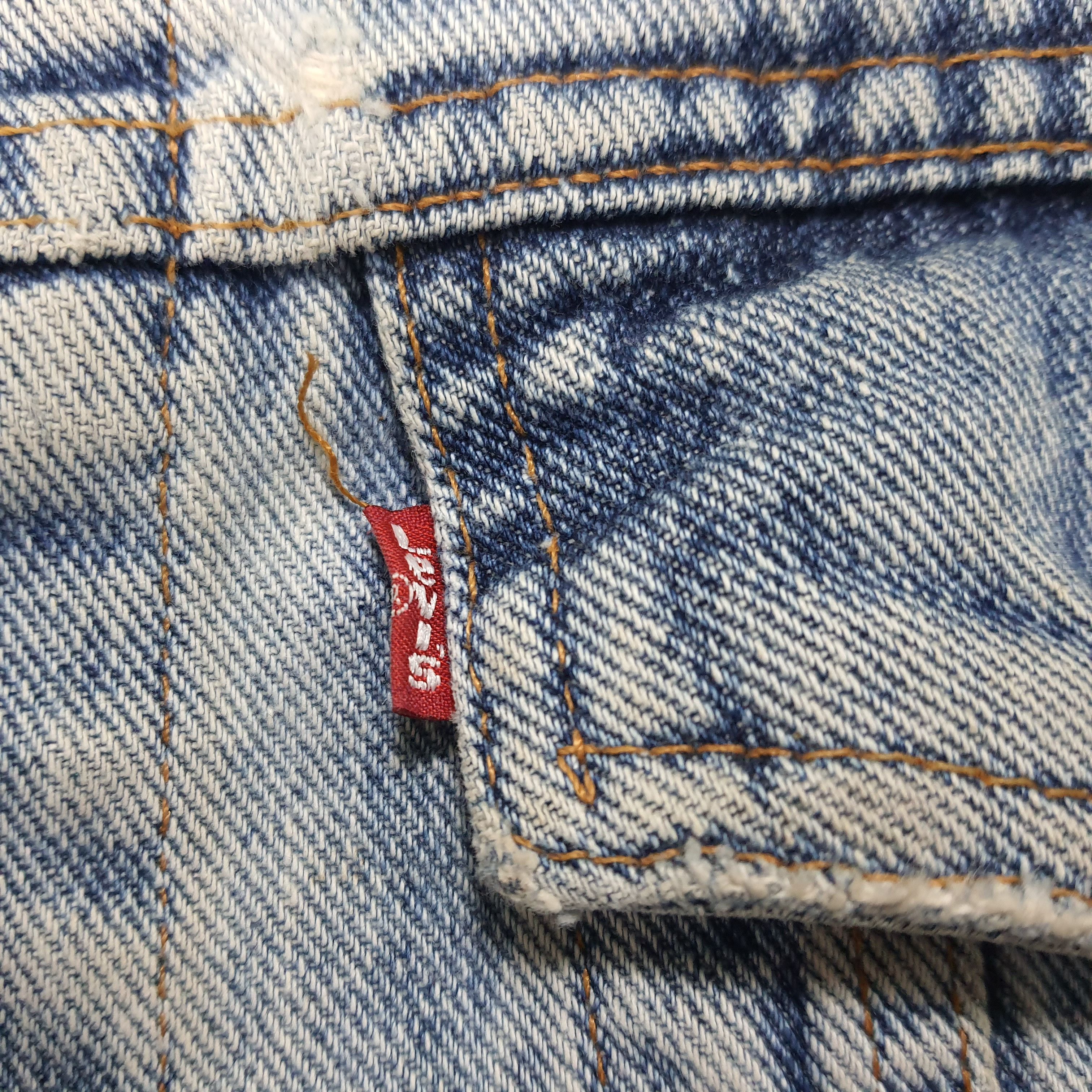 Japanese Brand × Levi's × Vintage Vintage Levi's Custom Number Nine Logo Denim Jacket Size US L / EU 52-54 / 3 - 5 Thumbnail