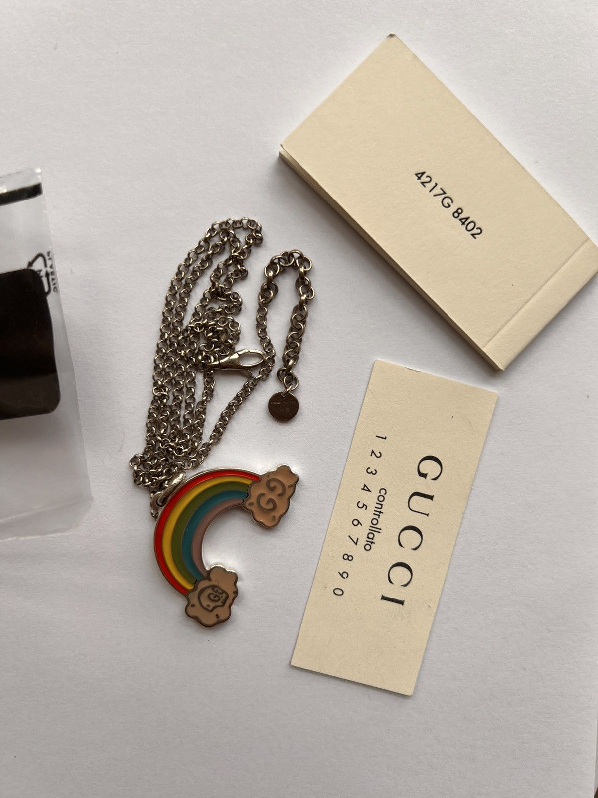 Gucci Gucci Ghost Rainbow Pendant Necklace skull jewelry silver Size ONE SIZE - 19 Thumbnail