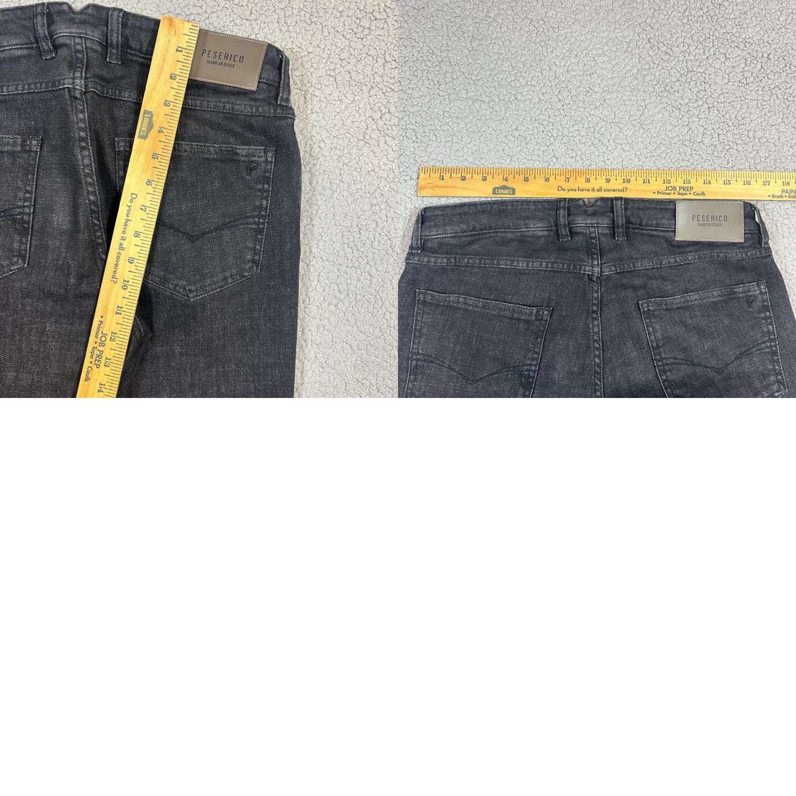 Peserico Peserico Jeans Black Denim Mens Size 33 x 33 Straight Fit Selvedge Vintage No Size US 33 - 8 Thumbnail