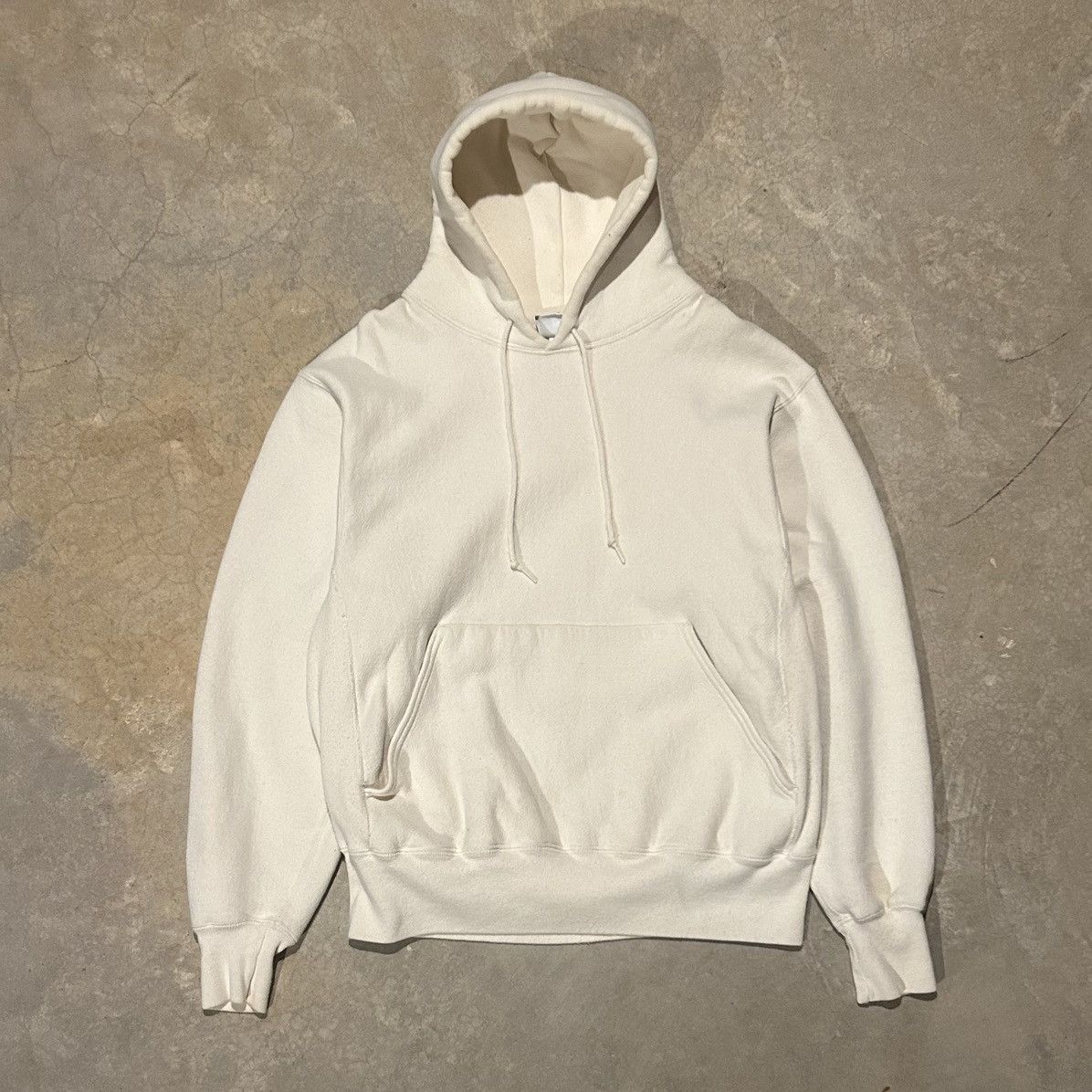 Lee × Vintage Essential Vintage 90s Lee Reverse Weave Cream Hoodie Size US XL / EU 56 / 4 - 1 Thumbnail