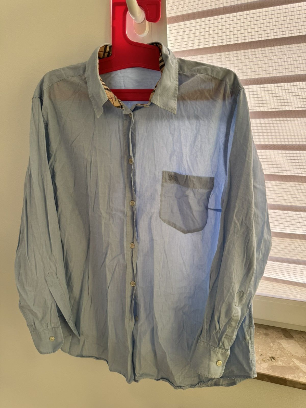 Burberry Burberry shirt blue 16 vintage Size XXL / US 16-18 / IT 52-54 - 1 Thumbnail