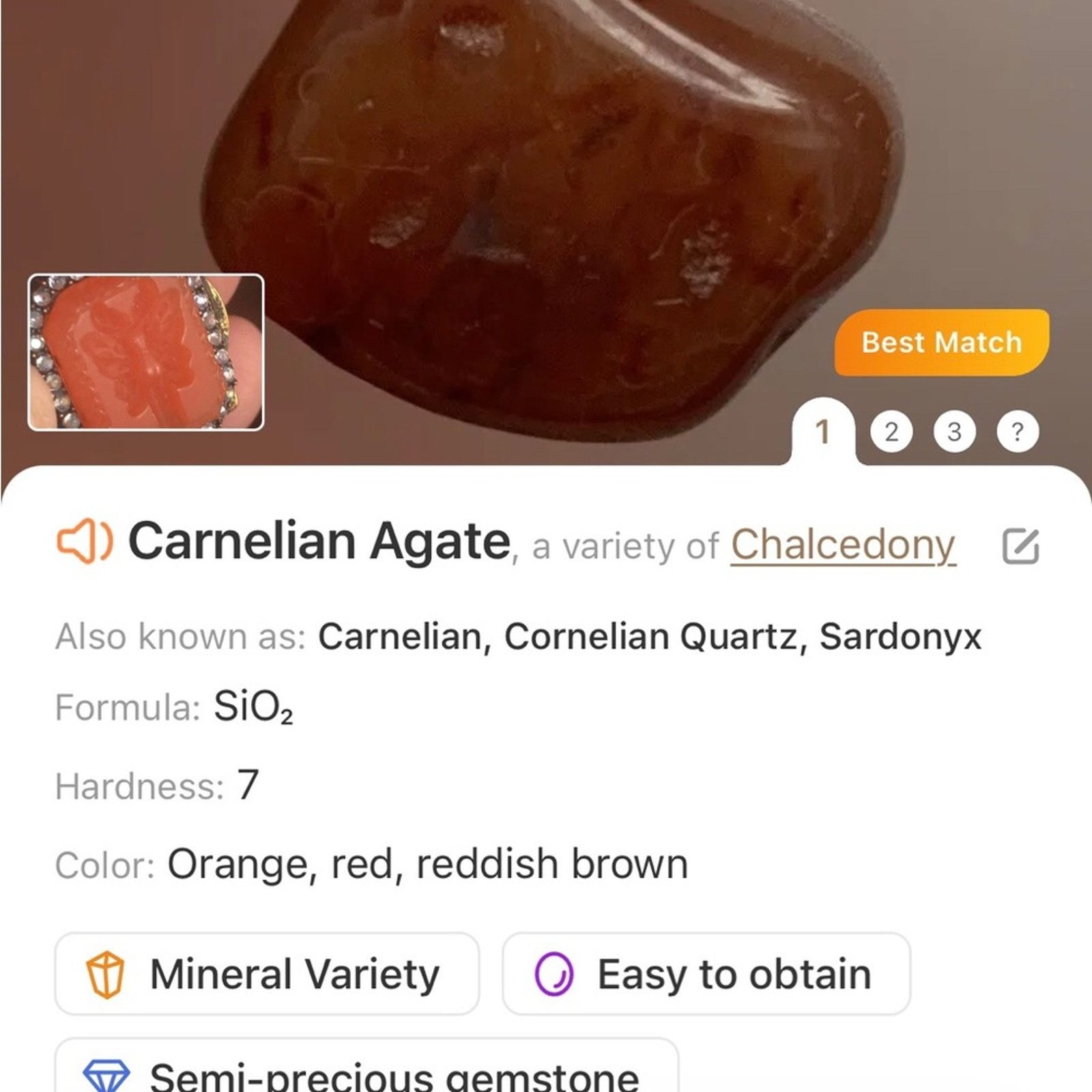 Handmade Handcrafted repurpose carved carnelian cameo necklace Size ONE SIZE - 10 Thumbnail