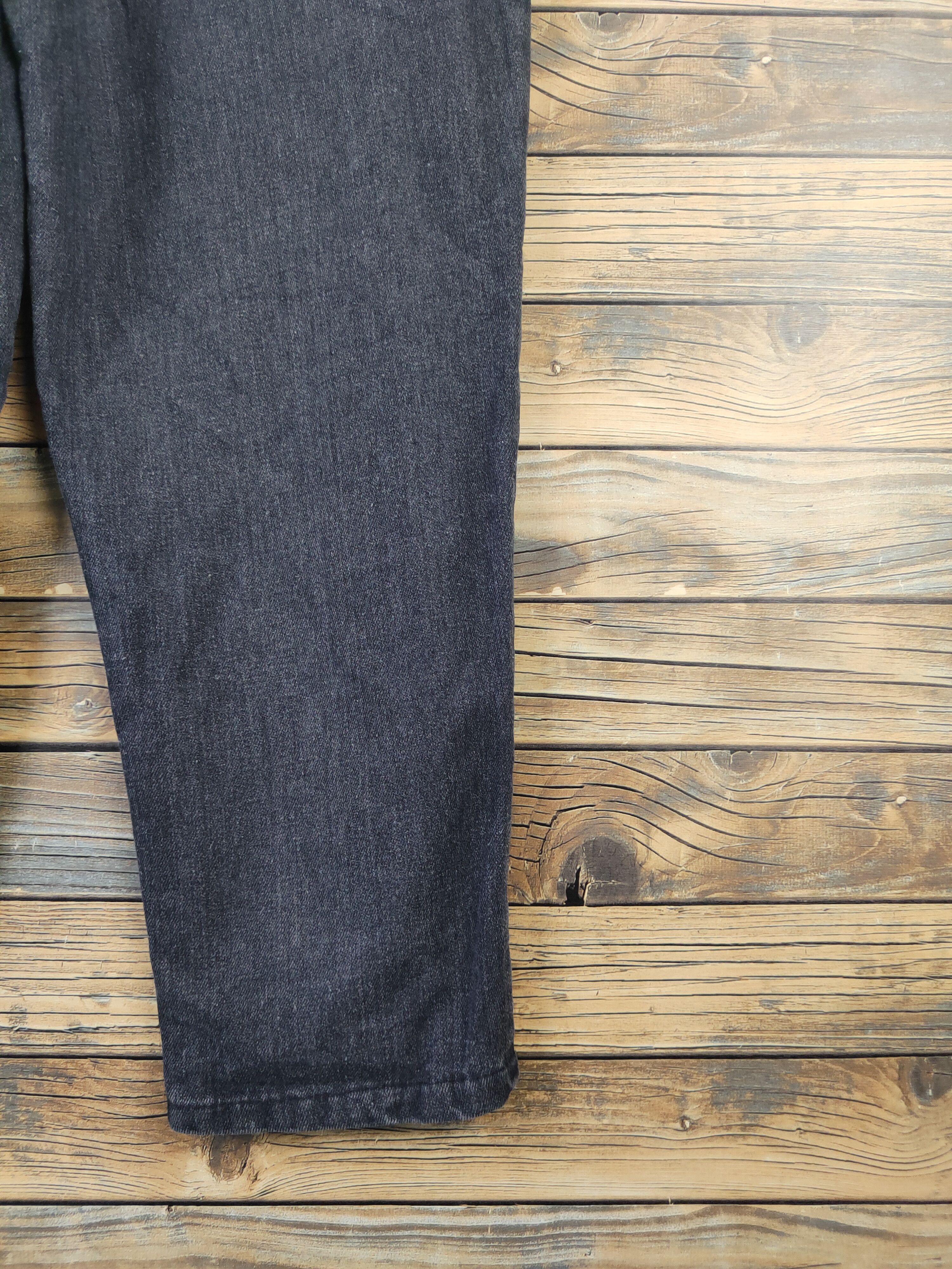 Japanese Brand × Vintage Vintage Streetwear by Japanese Brand Black Denim Jumpsuits Size 37" - 16 Thumbnail