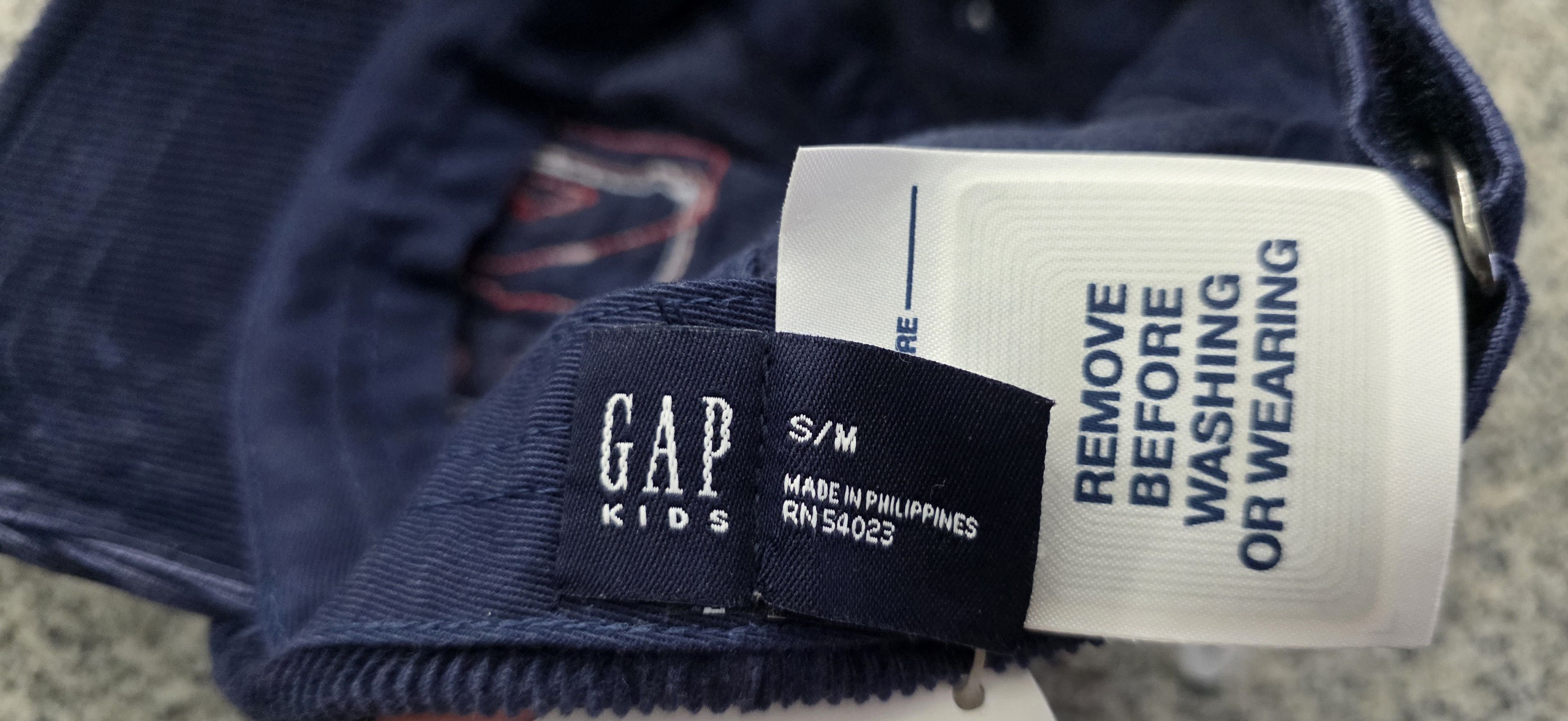 Gap NWT GAP Kids Velvet Blue Navy Athletic Baseball Cap Hat S/M Size ONE SIZE - 3 Thumbnail