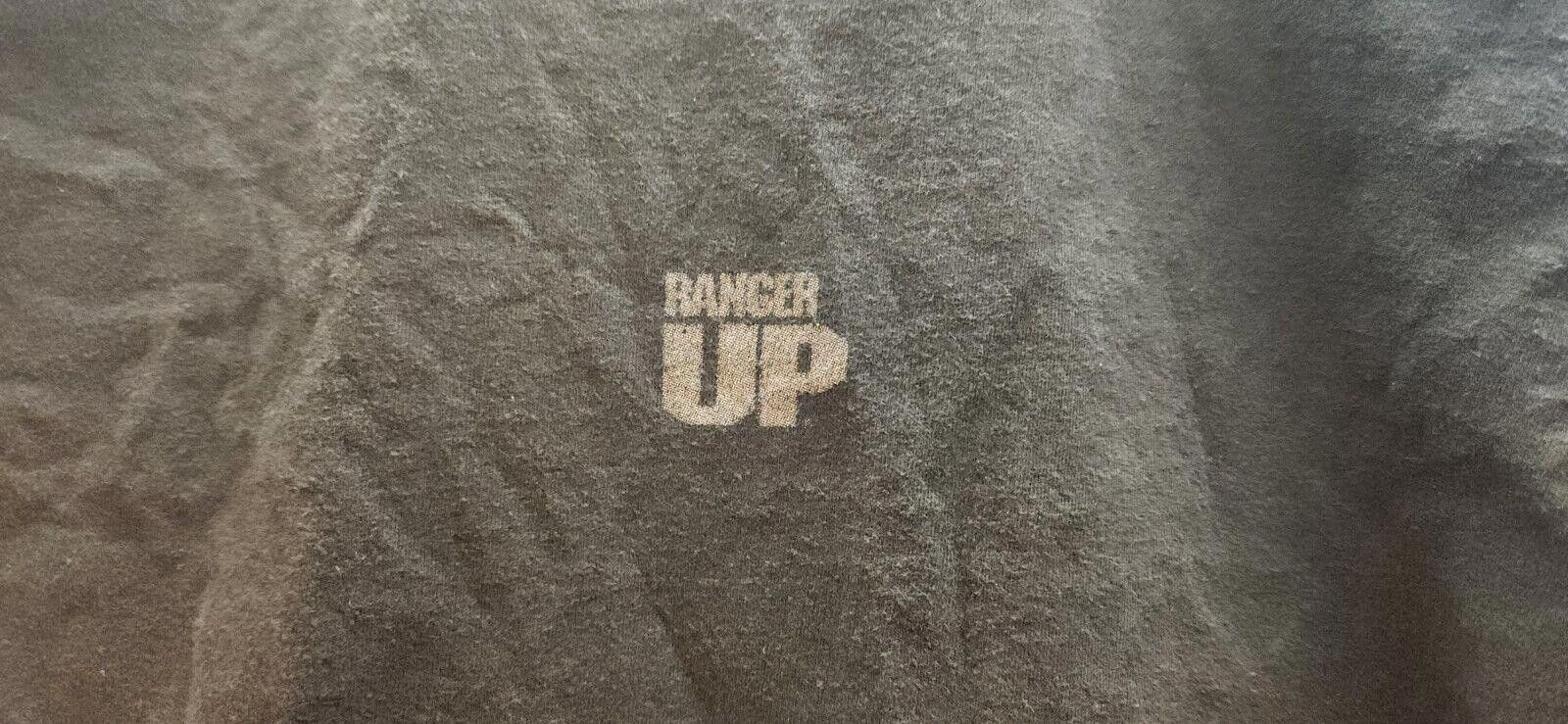 Designer Ranger Up Thin Blue Line Graphic Tshirt Black Mens Size XL Size US XL / EU 56 / 4 - 7 Thumbnail