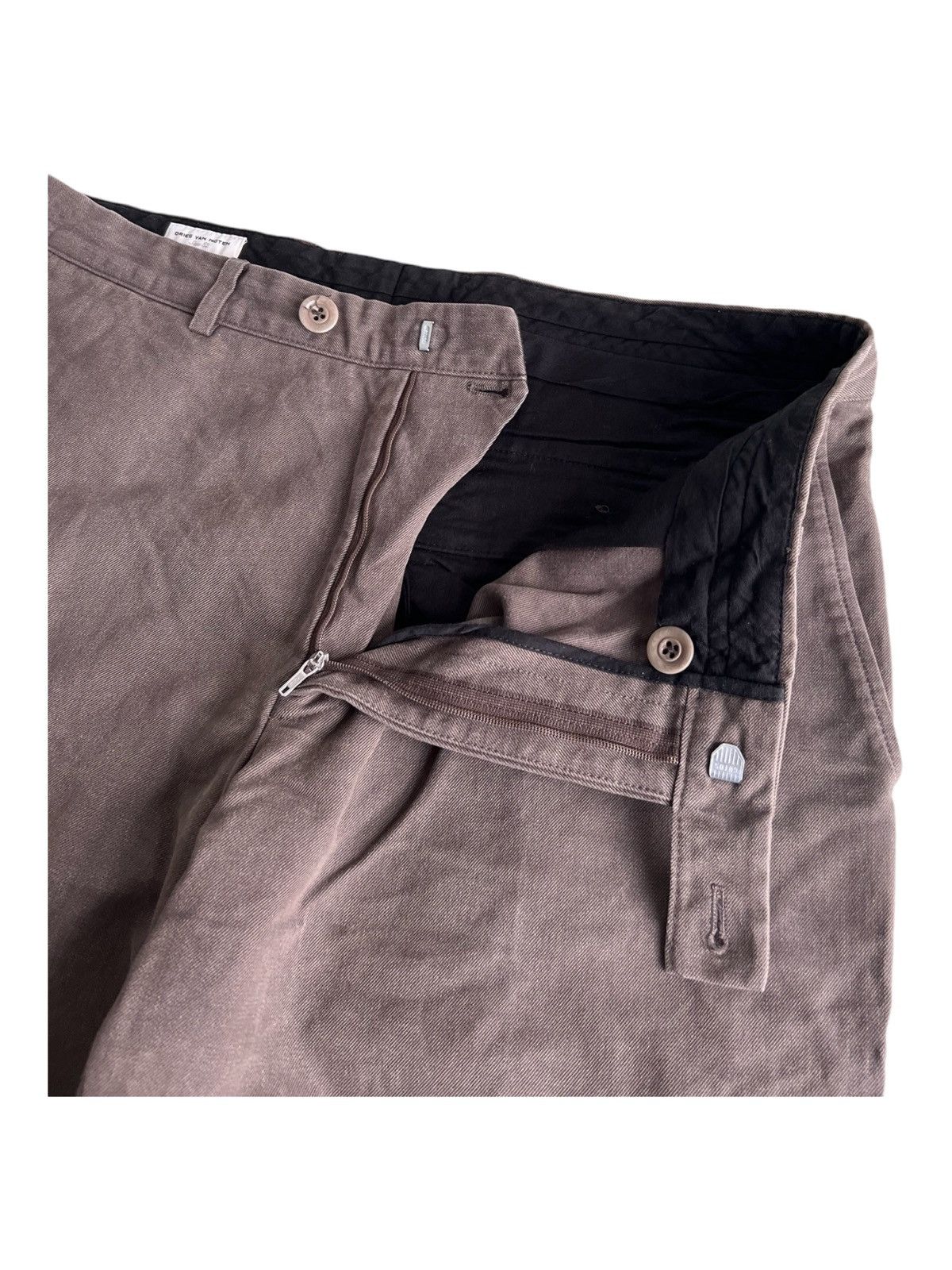 Dries Van Noten Dries van Noten Belgium Baggy Oversized Khaki Pants Size US 34 / EU 50 - 4 Thumbnail
