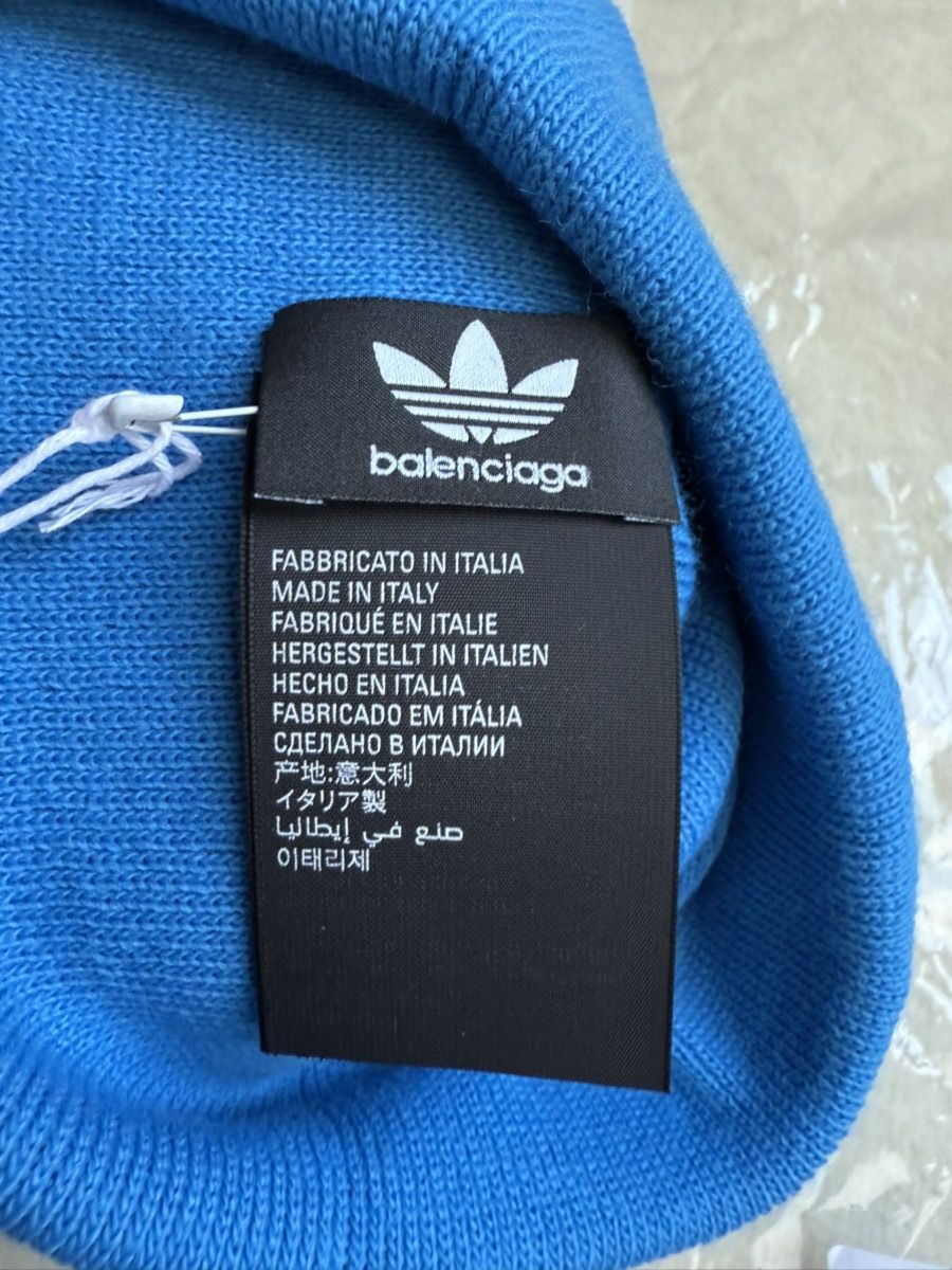 Adidas × Balenciaga Adidas Balenciaga x Demna blue logo beanie Grail Size ONE SIZE - 5 Thumbnail