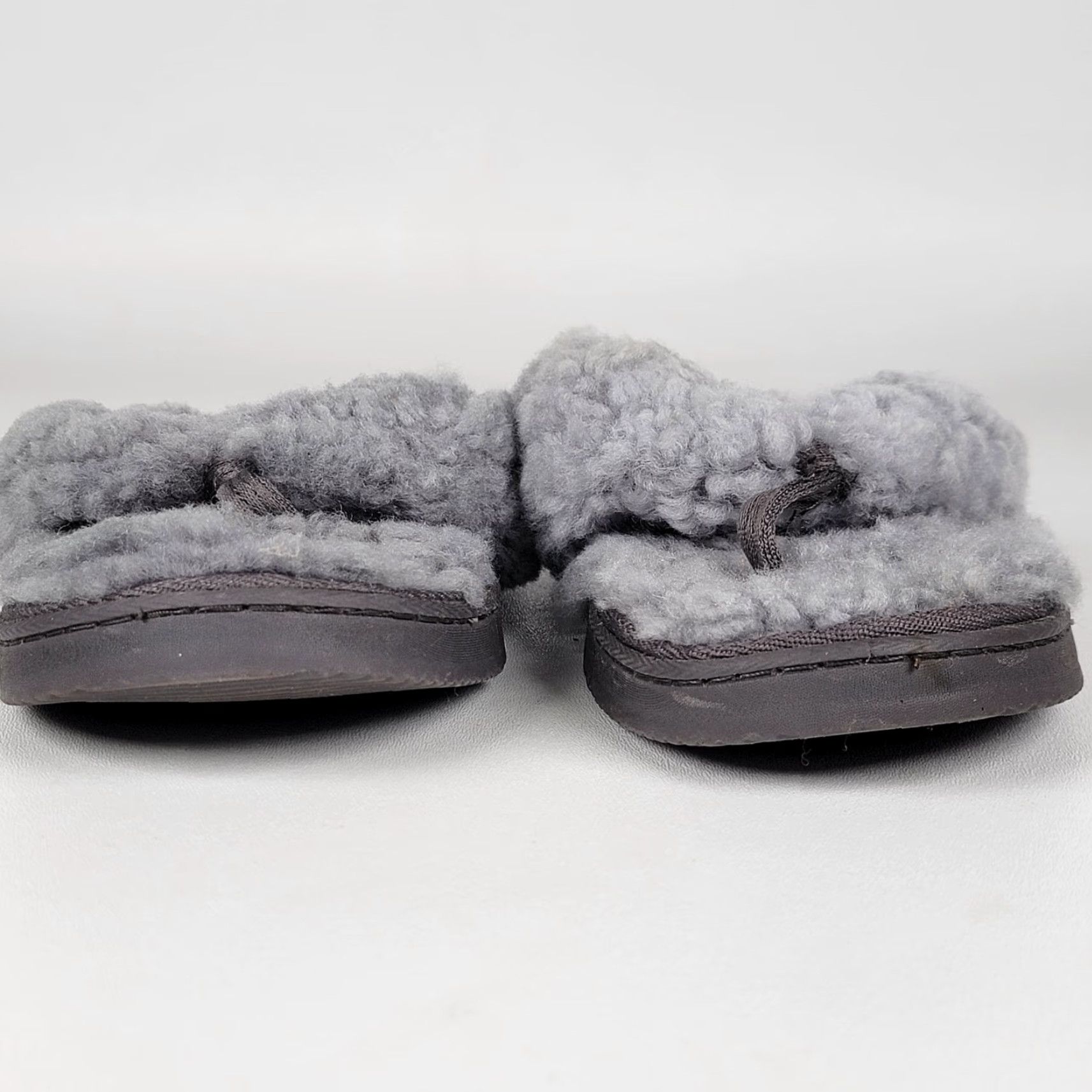 Vintage Fireside by Dearfoams Slippers Womens 10 Cairns Gray Casual Comfort Thong Slide Size US 10 / IT 40 - 3 Thumbnail