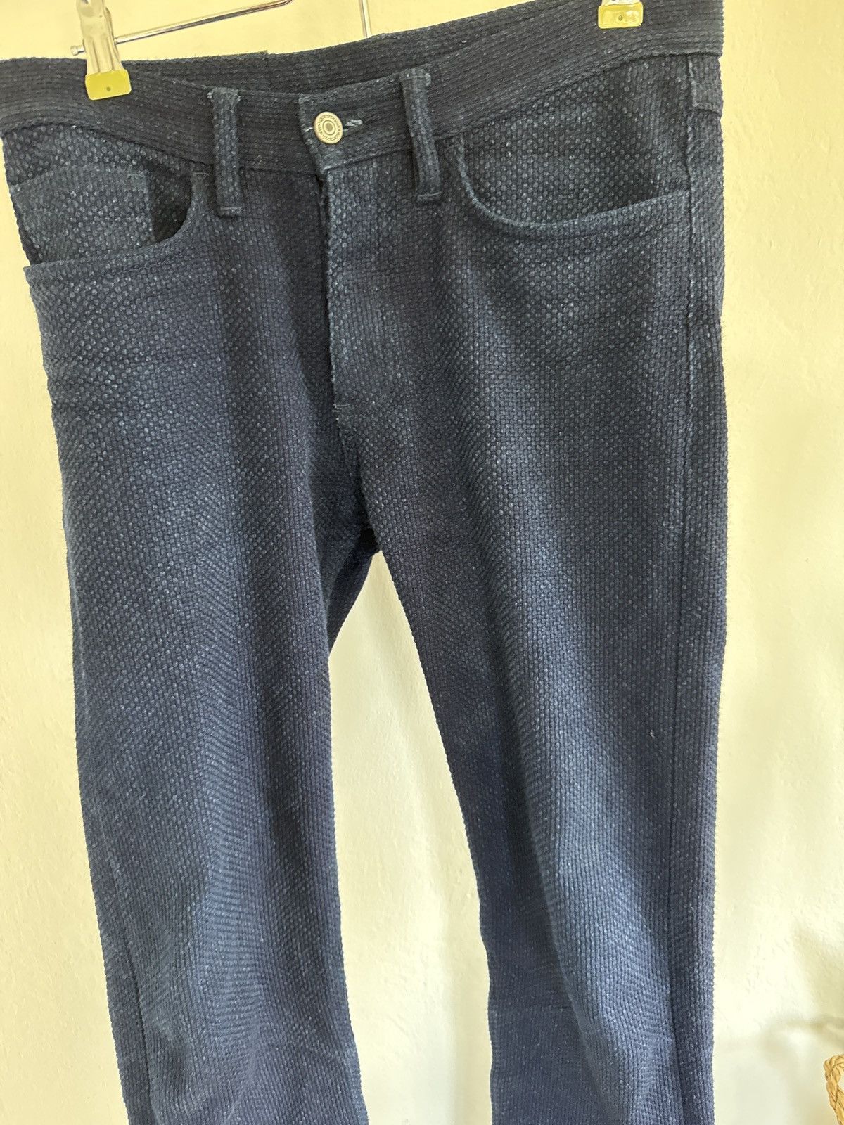Gustin #341 INDIGO MONSTER SASHIKO 5 POCKET Size US 31 - 6 Thumbnail