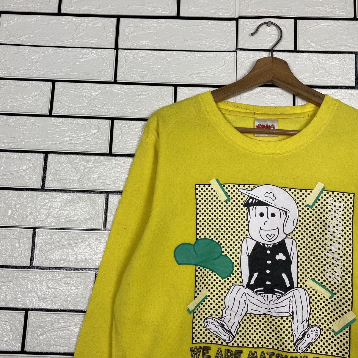 Japanese Brand 📌Vintage Sweatshirt Japan Cartoon Matsuno Bros Big Logo Size US M / EU 48-50 / 2 - 8 Thumbnail