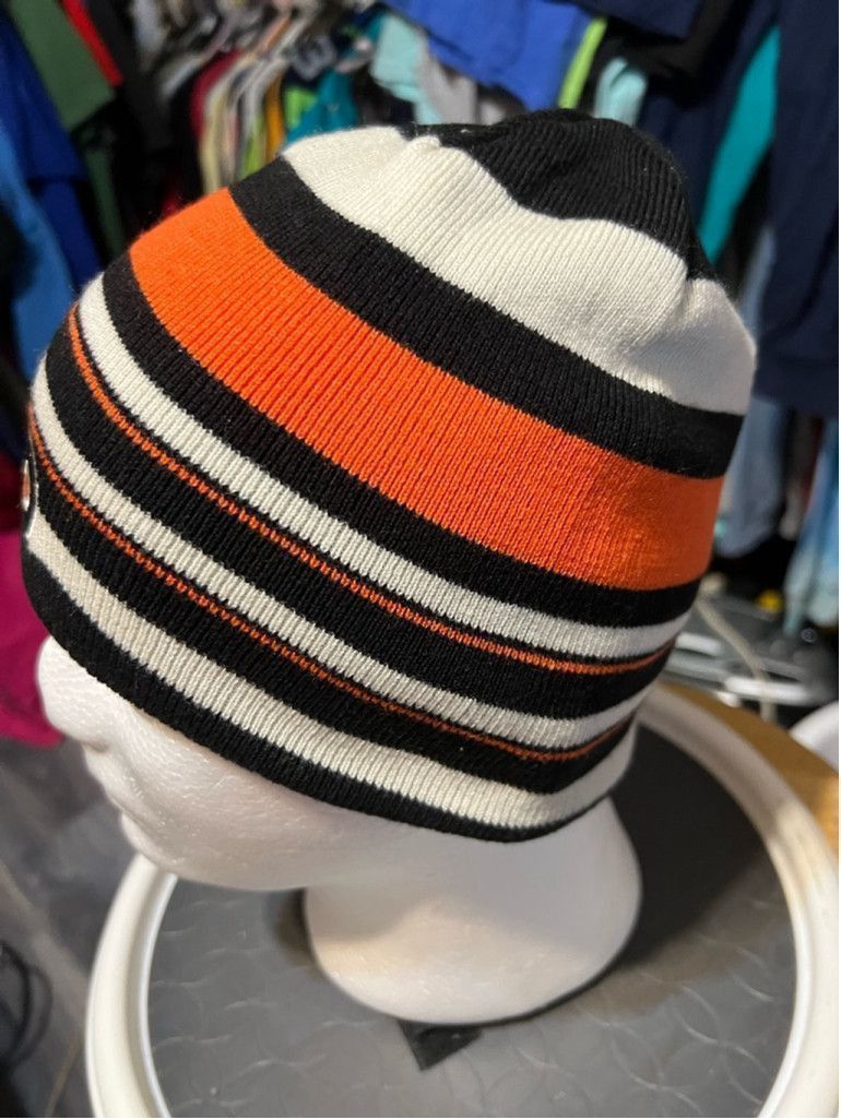 Reebok Unisex Reebok Beanie Hat One Size Black Orange Size ONE SIZE - 2 Thumbnail