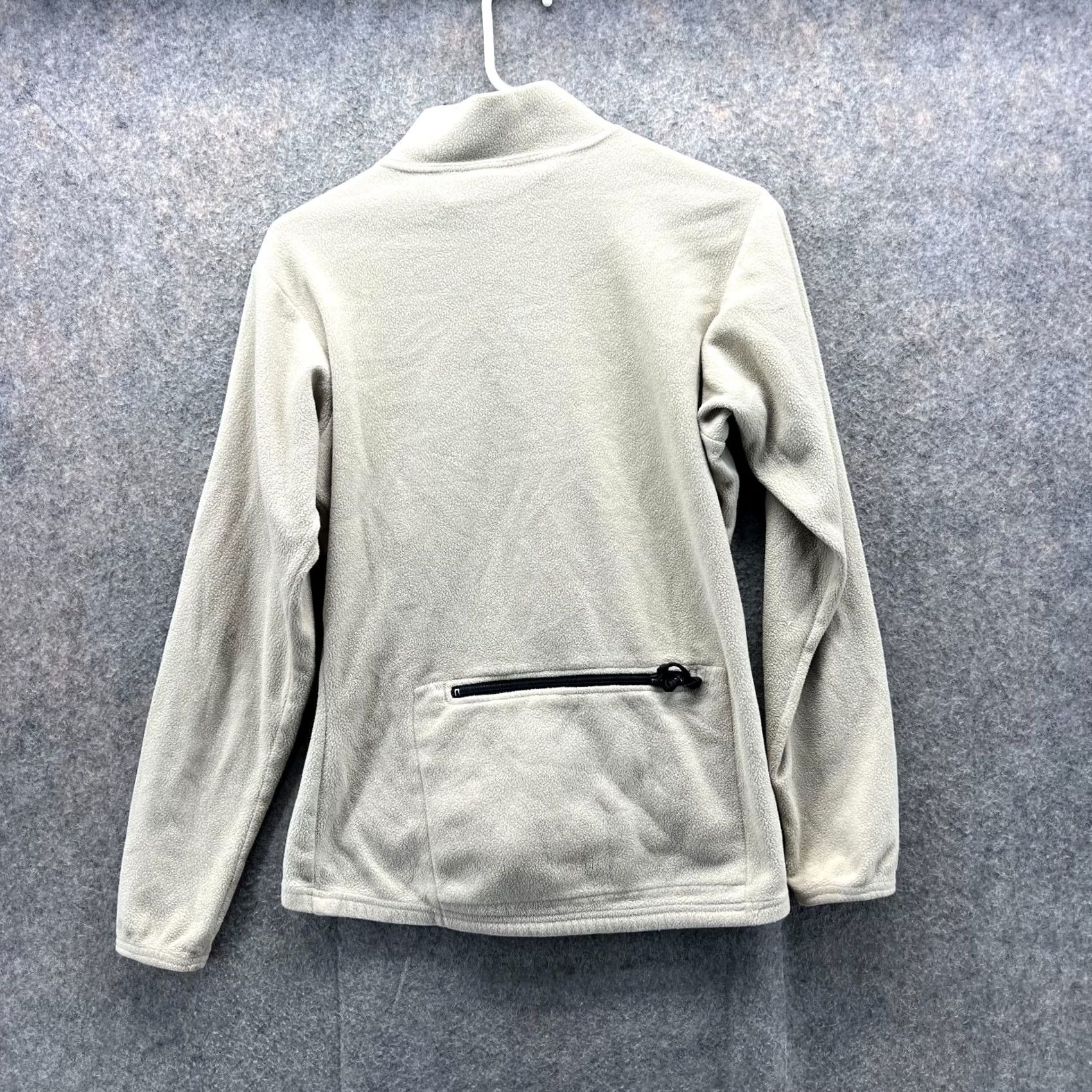 Vintage REI Sweater Women Medium Khaki 1/2 Zip Pullover Fleece Polyester Vintage Jacket Size M / US 6-8 / IT 42-44 - 2 Thumbnail