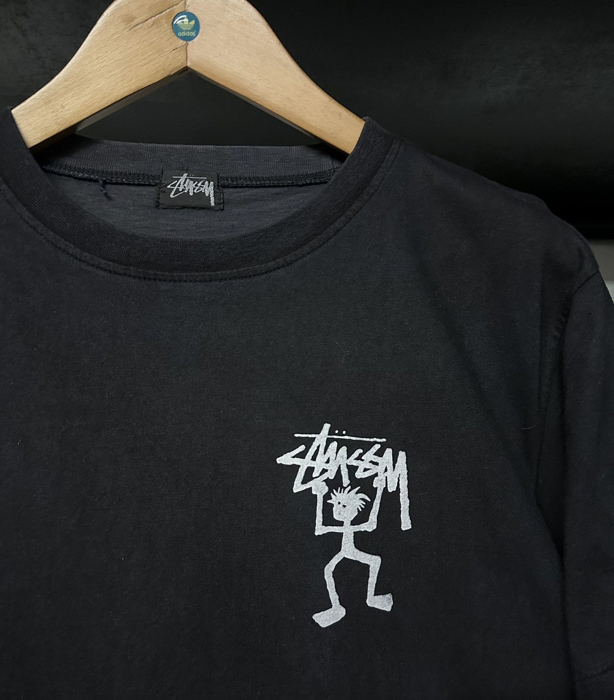 Stussy Vintage 80s Stussy Stickman Single Stitches Faded Tee Size US M / EU 48-50 / 2 - 6 Thumbnail
