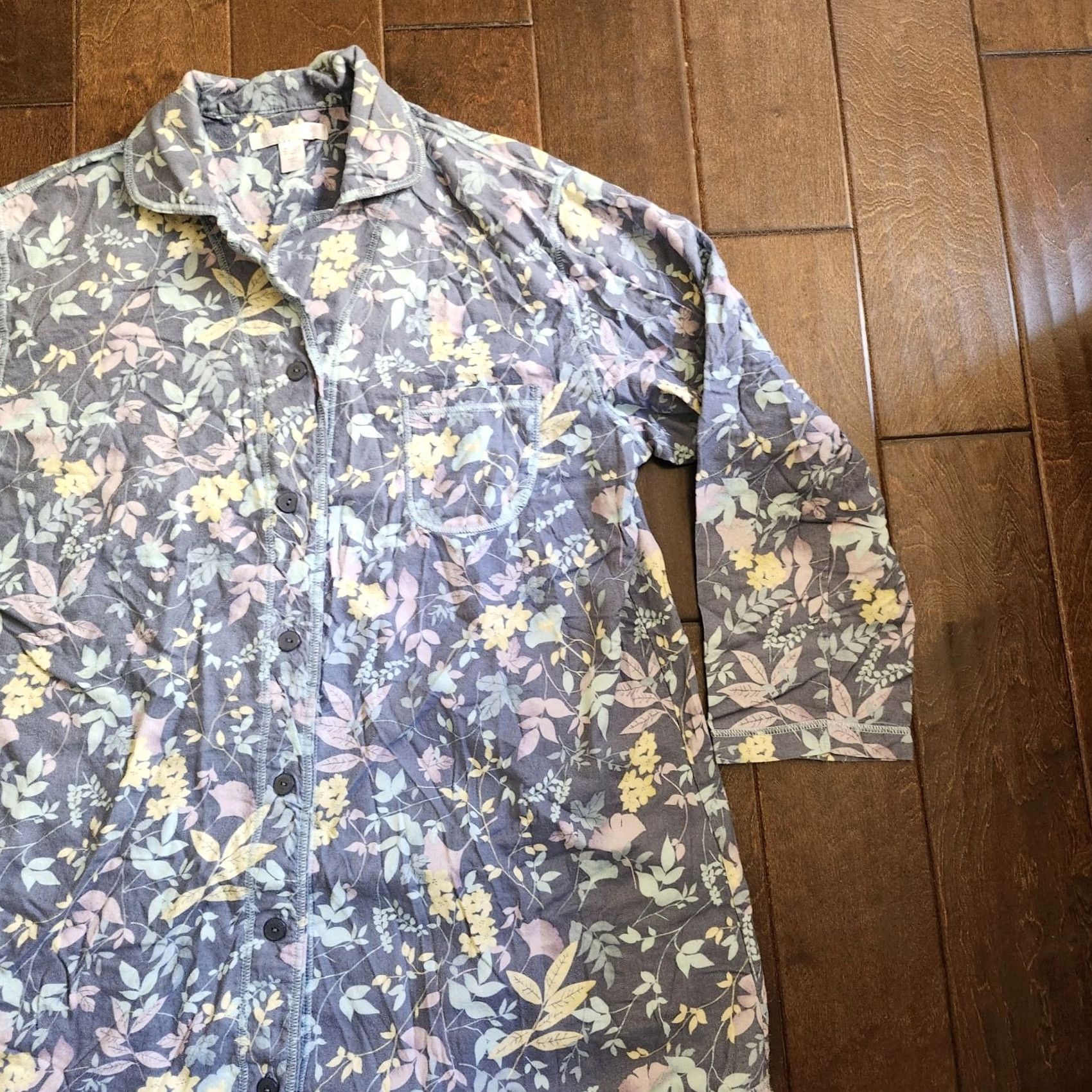 Vintage Carole Hochman Womens L Women Sleepwear Pajamas Floral Button Size Size ONE SIZE - 6 Thumbnail
