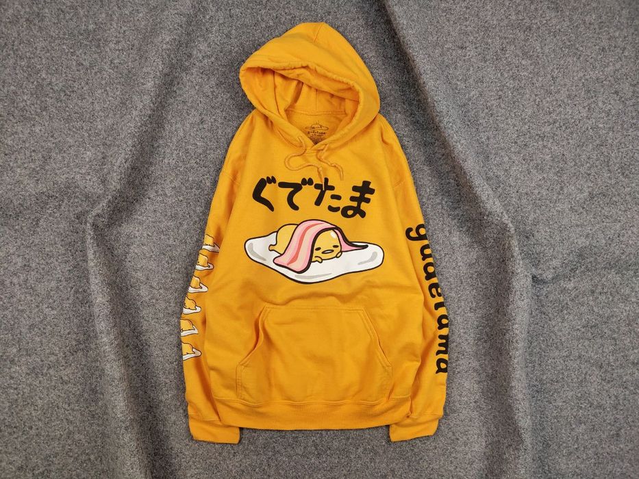 Vintage Gudetama Japan Sanrio The Lazy Egg Yellow Hoodie Grailed