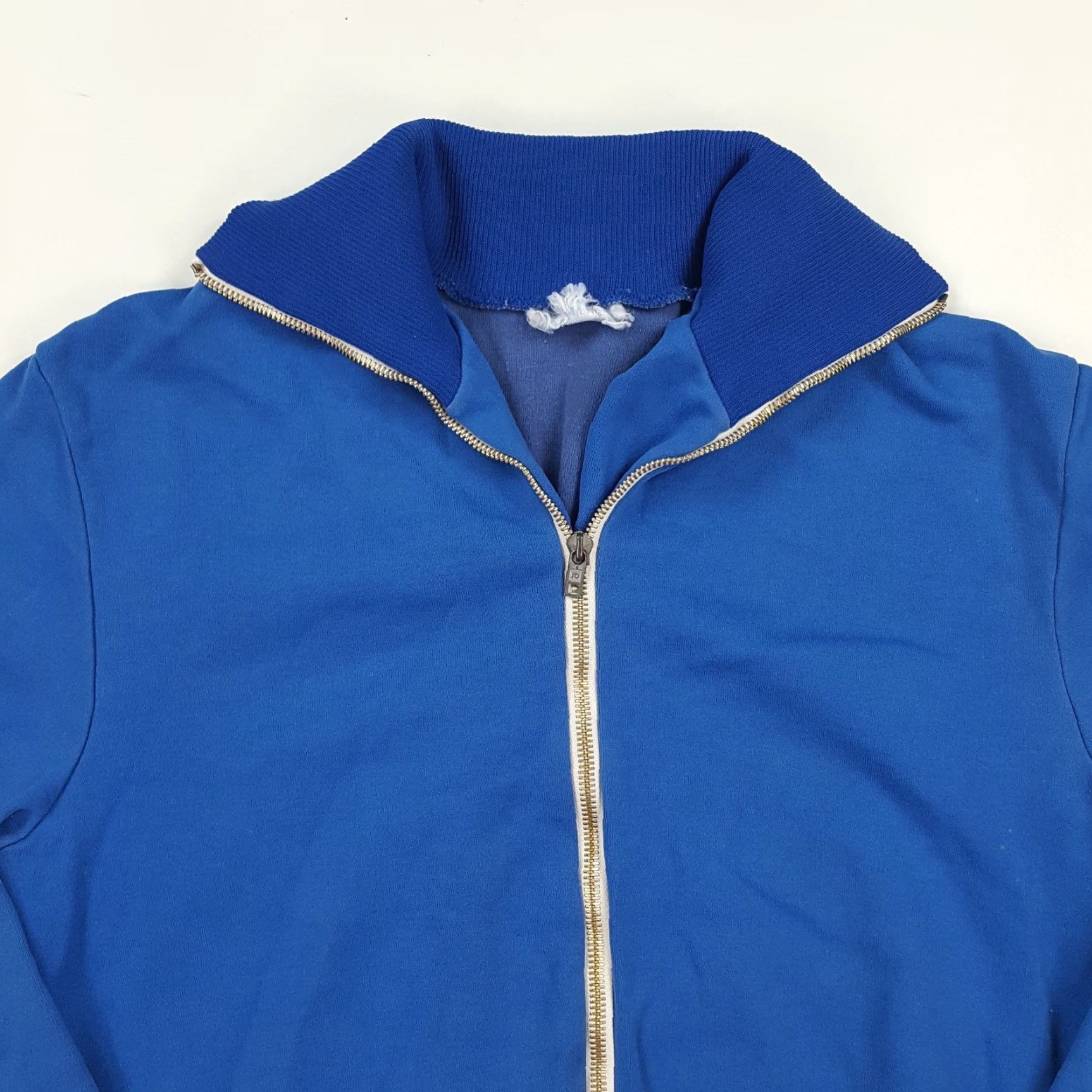 Vintage VINTAGE VTG 80s German Track Suit Jacket Men's S Sports Zip Sweatshirt Germany Veb Blue Stadium Football Soccer Retro Windbreaker 70s 80s Size US S / EU 44-46 / 1 - 2 Thumbnail