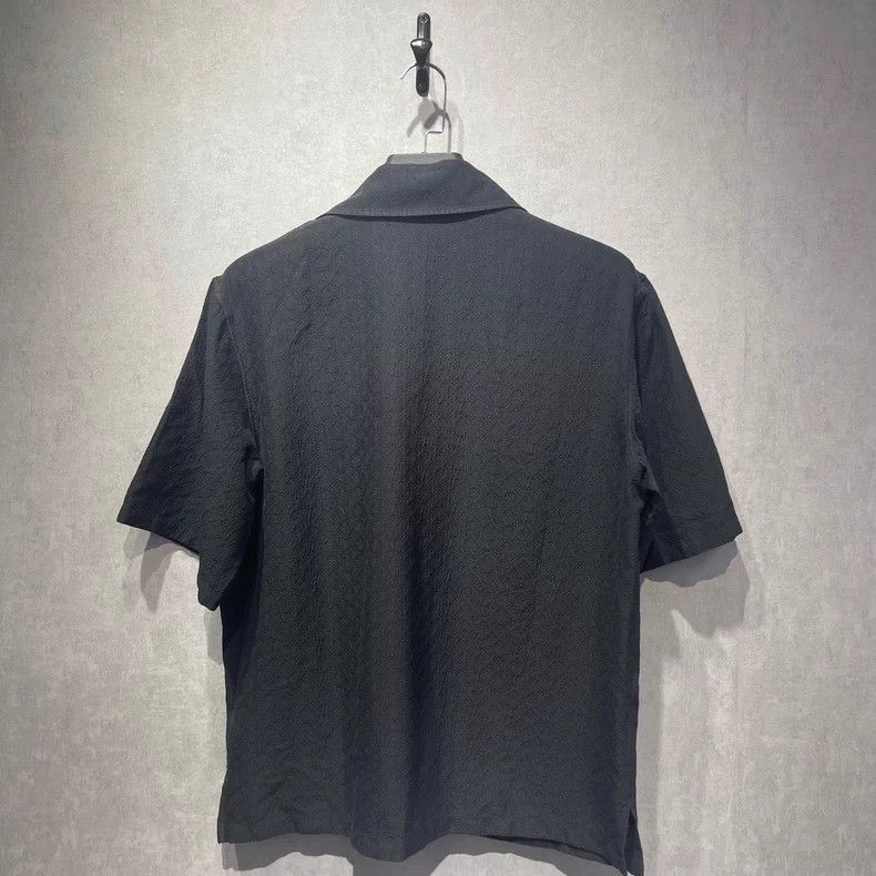 Louis Vuitton LOUIS VUITTON Three-flower dark stripe short-sleeve shirt Size US M / EU 48-50 / 2 - 2 Thumbnail