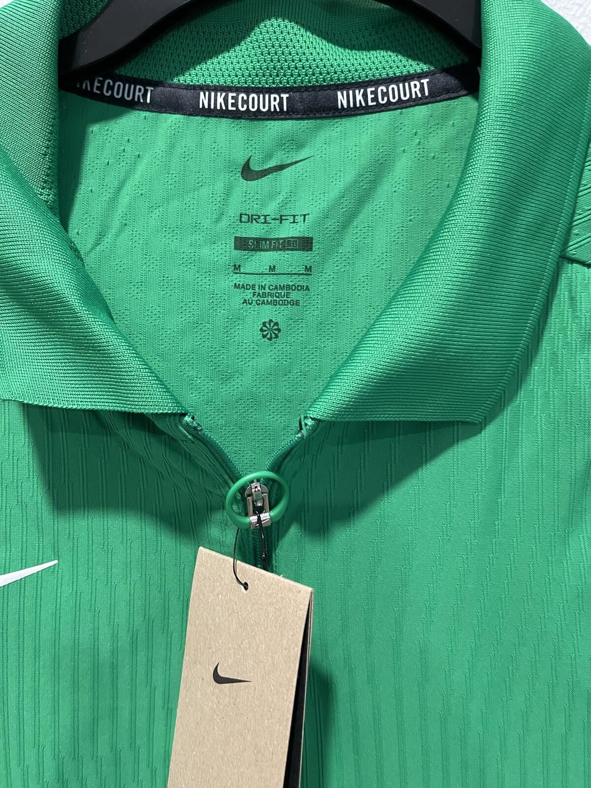 Nike Nike Dri-FIT Green Polo Shirt Medium Size US M / EU 48-50 / 2 - 2 Thumbnail