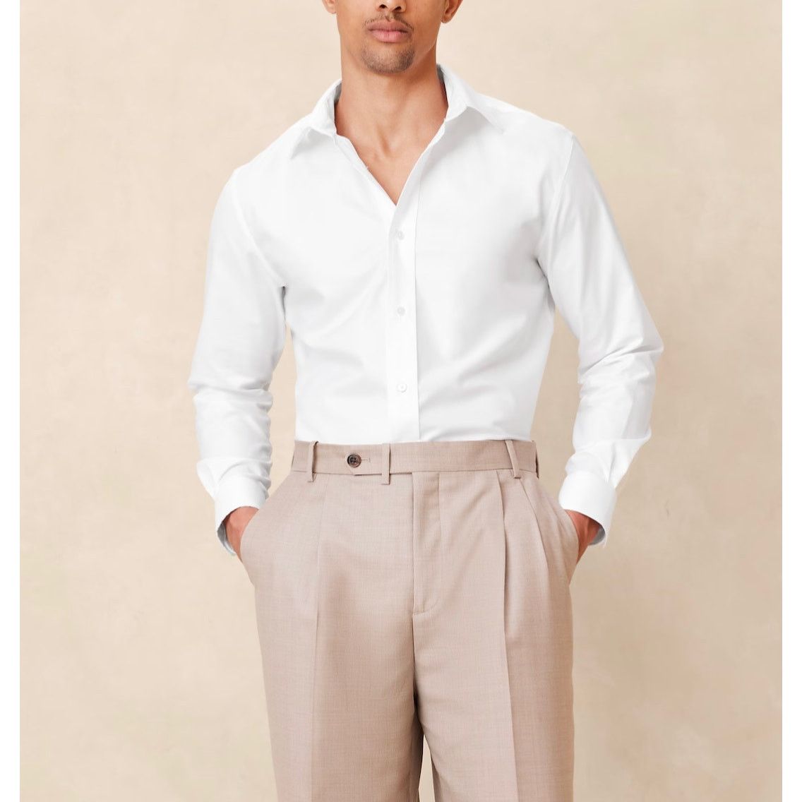 Banana Republic Banana Republic-Slim Wrinkle-Resistant Dress Shirt/ L /NWT Size US L / EU 52-54 / 3 - 1 Thumbnail