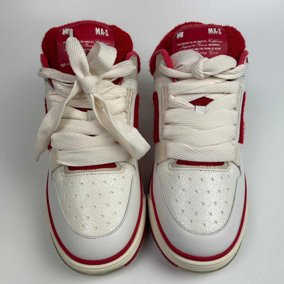 Amiri Amiri MA-1 Varsity Red Sneakers Size US 12 / EU 45 - 6 Thumbnail