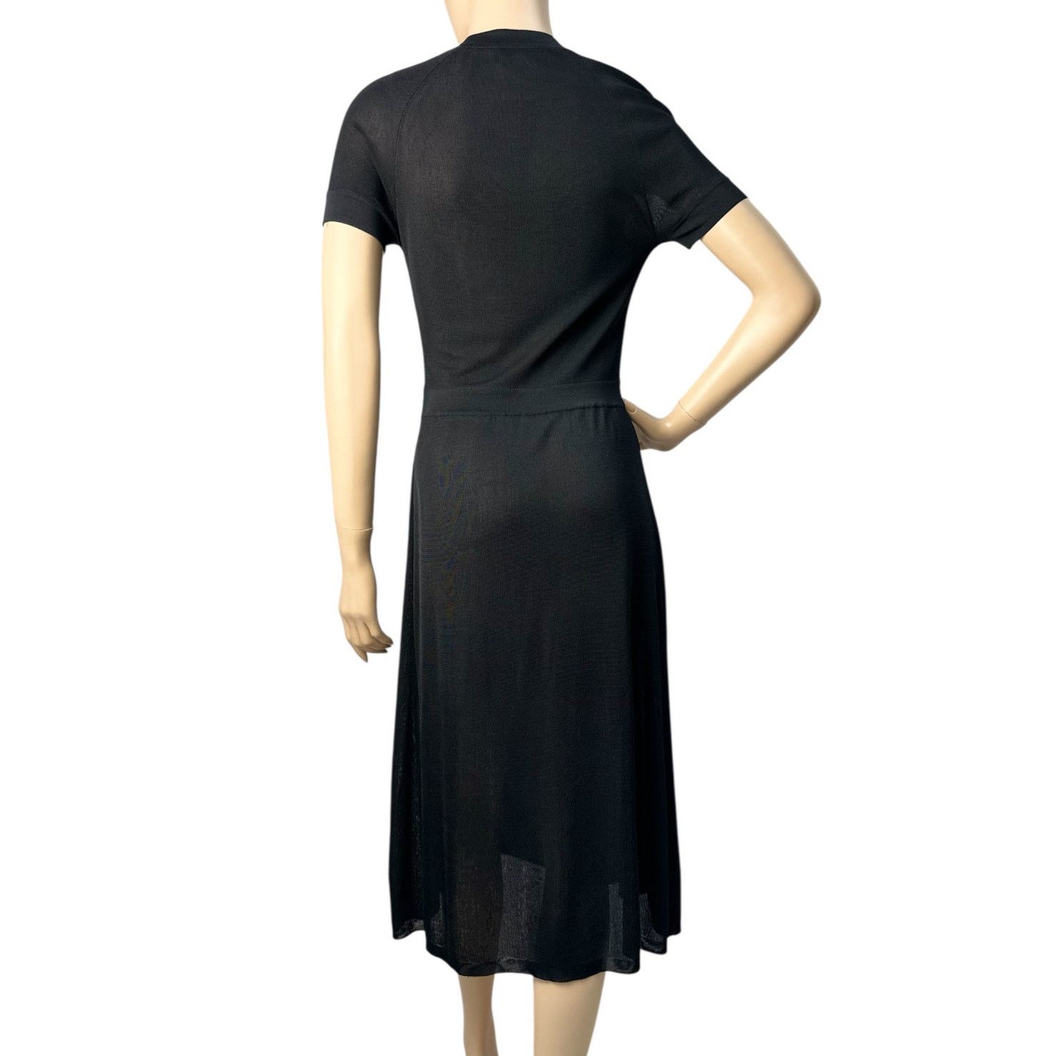 Chanel Chanel Black Knitted Midi Dress Sz.38 Size S / US 4 / IT 40 - 2 Thumbnail