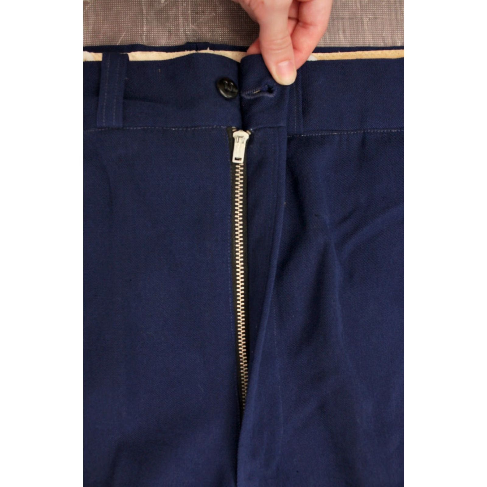 Vintage Vintage Craddock Uniform Men’s VTG 50s Blue & Red Band Uniform Flared Pants 38x26.5 Wool 1950s Inseam 26.5 Mens Size US 38 / EU 54 - 5 Thumbnail