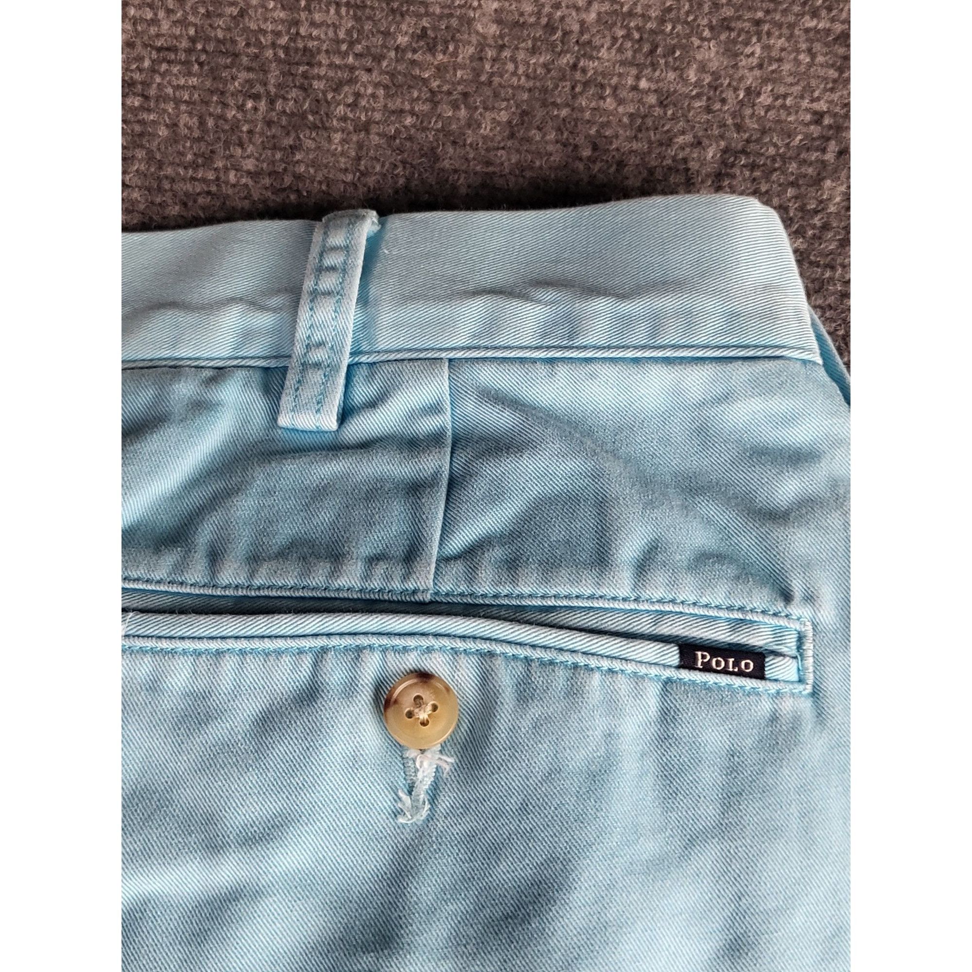 Polo Ralph Lauren Polo Ralph Lauren Chino Pants Men Sz 36X30 Aqua Blue Classic Size US 36 / EU 52 - 11 Thumbnail