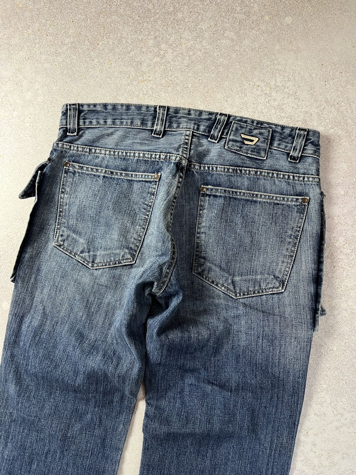 Diesel Vintage Diesel Jeans Washed Japanese Avant Garde Y2K Size US 34 / EU 50 - 6 Thumbnail