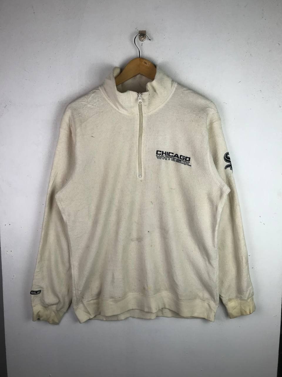 MLB × Uniqlo Vintage Mlb Uniqlo Half Zipper Fleece Jacket Size US L / EU 52-54 / 3 - 1 Thumbnail