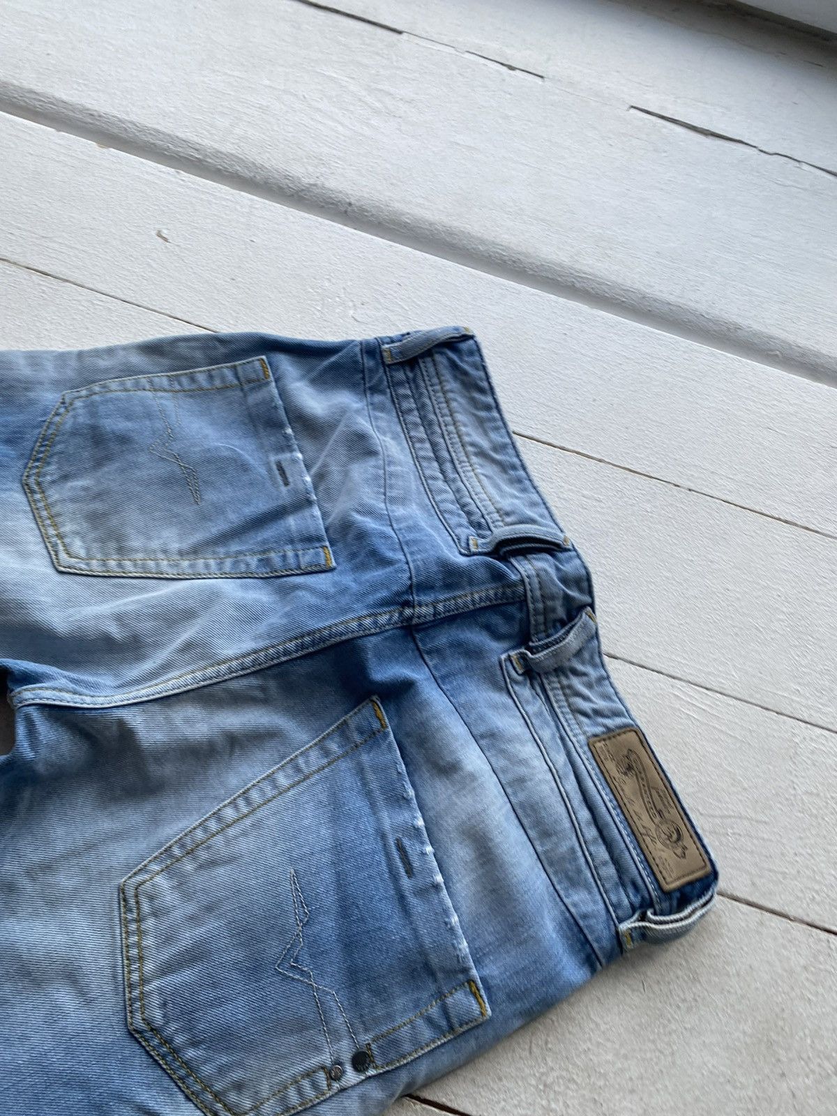 Diesel Luxury 00s Vntg Diesel Belther Slim Straight Jeans W27 Y2K Size 29" - 9 Thumbnail