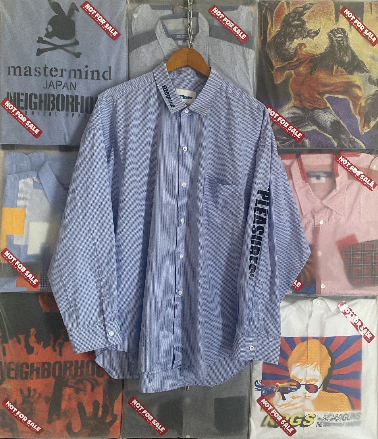 Japanese Brand Pleasure X Monkey Time Shirt Printed Music Record Size US L / EU 52-54 / 3 - 2 Thumbnail