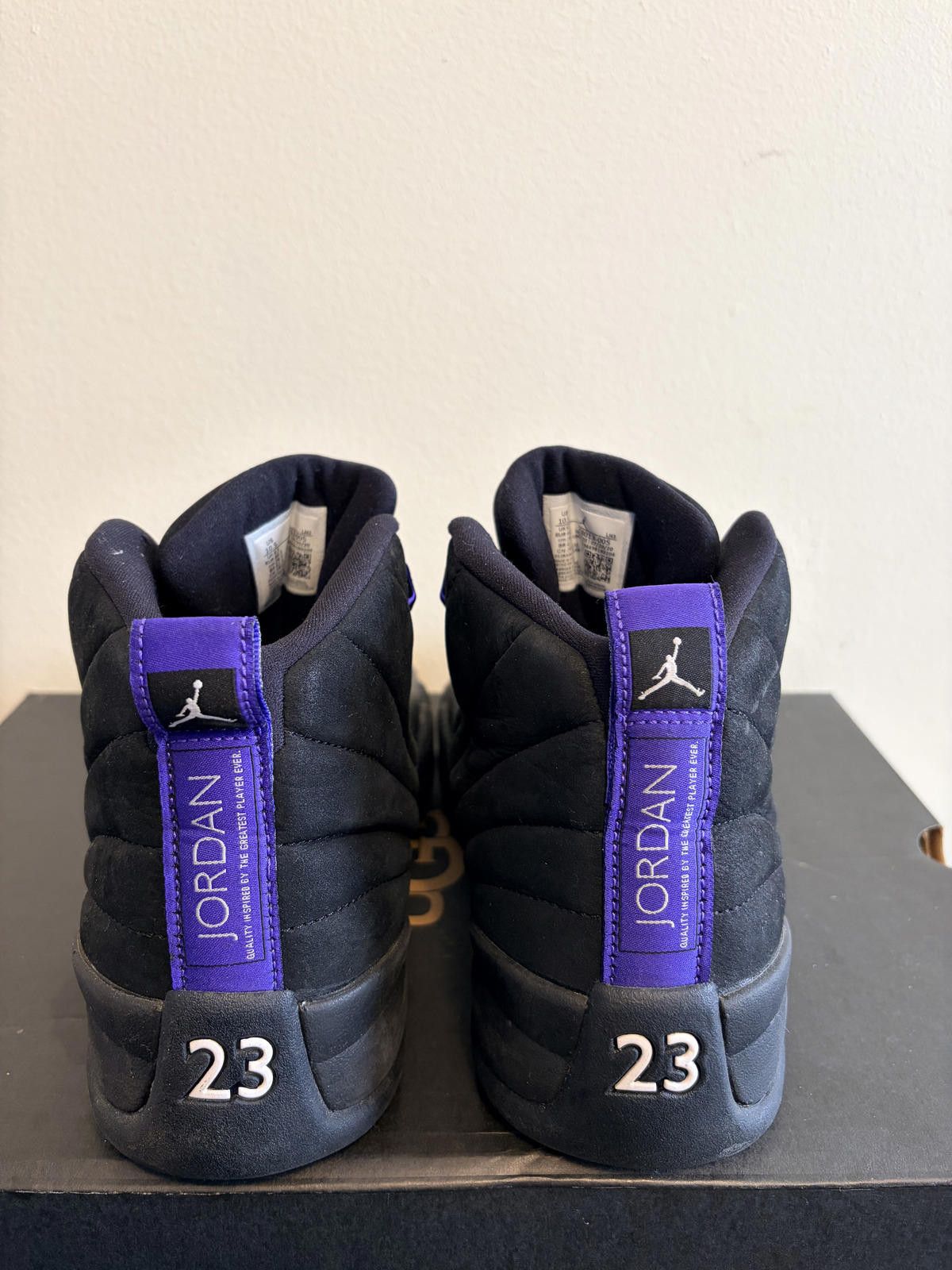 Jordan Brand Air Jordan 12 Retro Dark Concord Blk/Purple Shoe (Size 10.5) Size US 10.5 / EU 43-44 - 7 Thumbnail