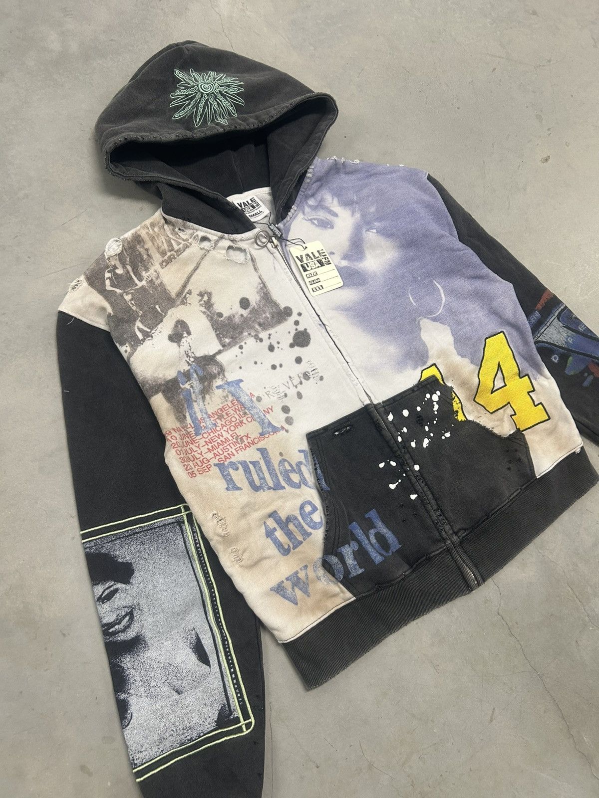 Vale Vale Forever Valley Dreams Multicolor Noise Zip Up Hoodie Size US XL / EU 56 / 4 - 2 Thumbnail